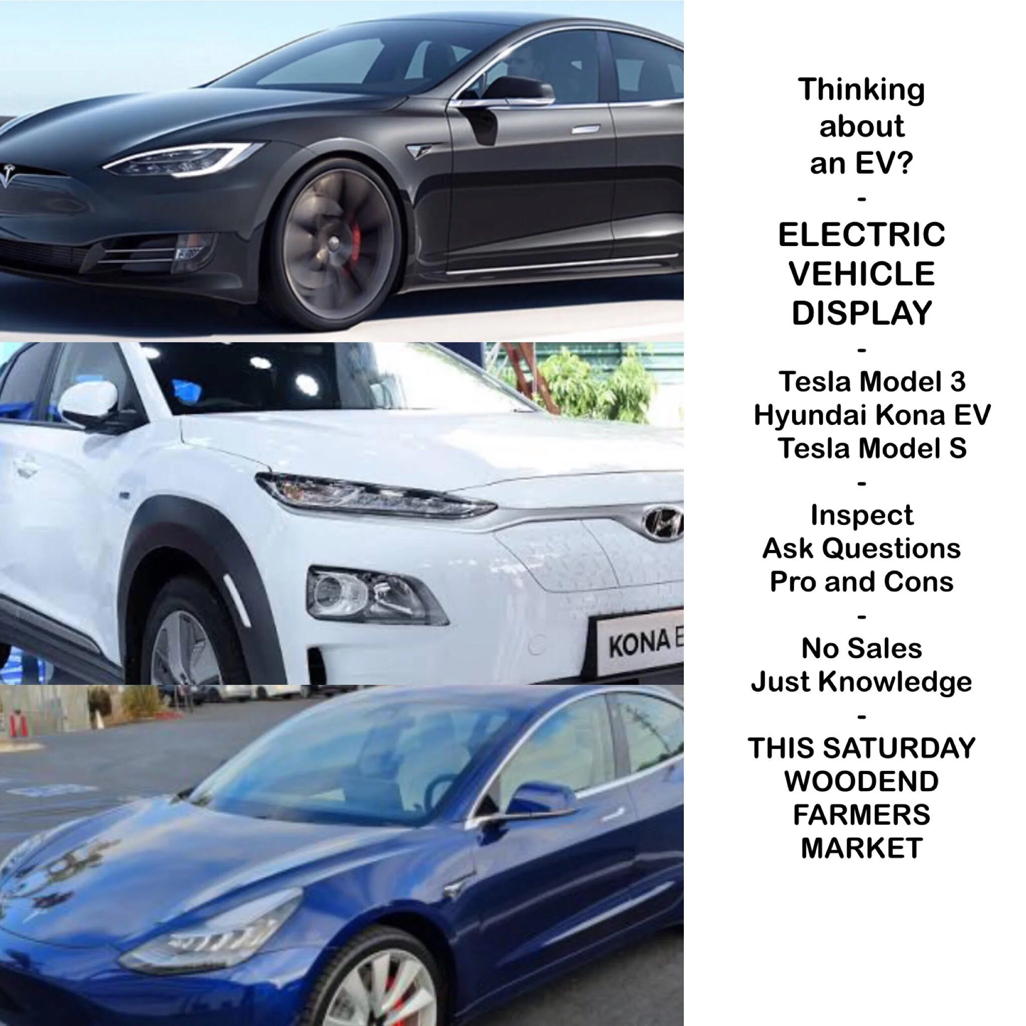 Electric Vehicles at Woodend Community Farmers' Market