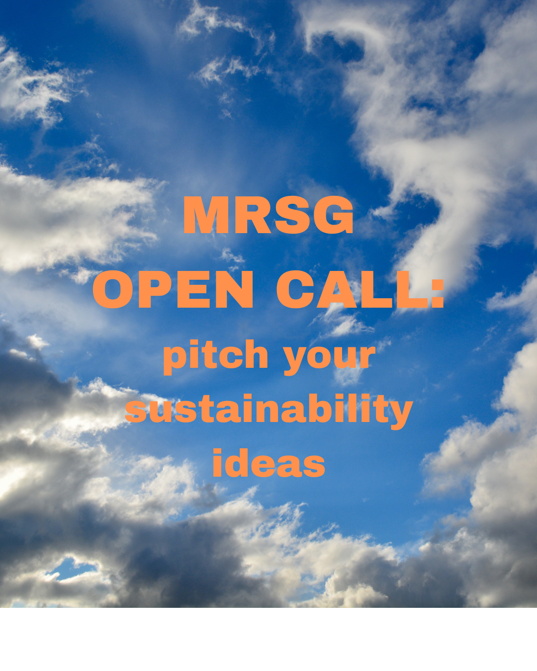 Want help with your sustainability idea?