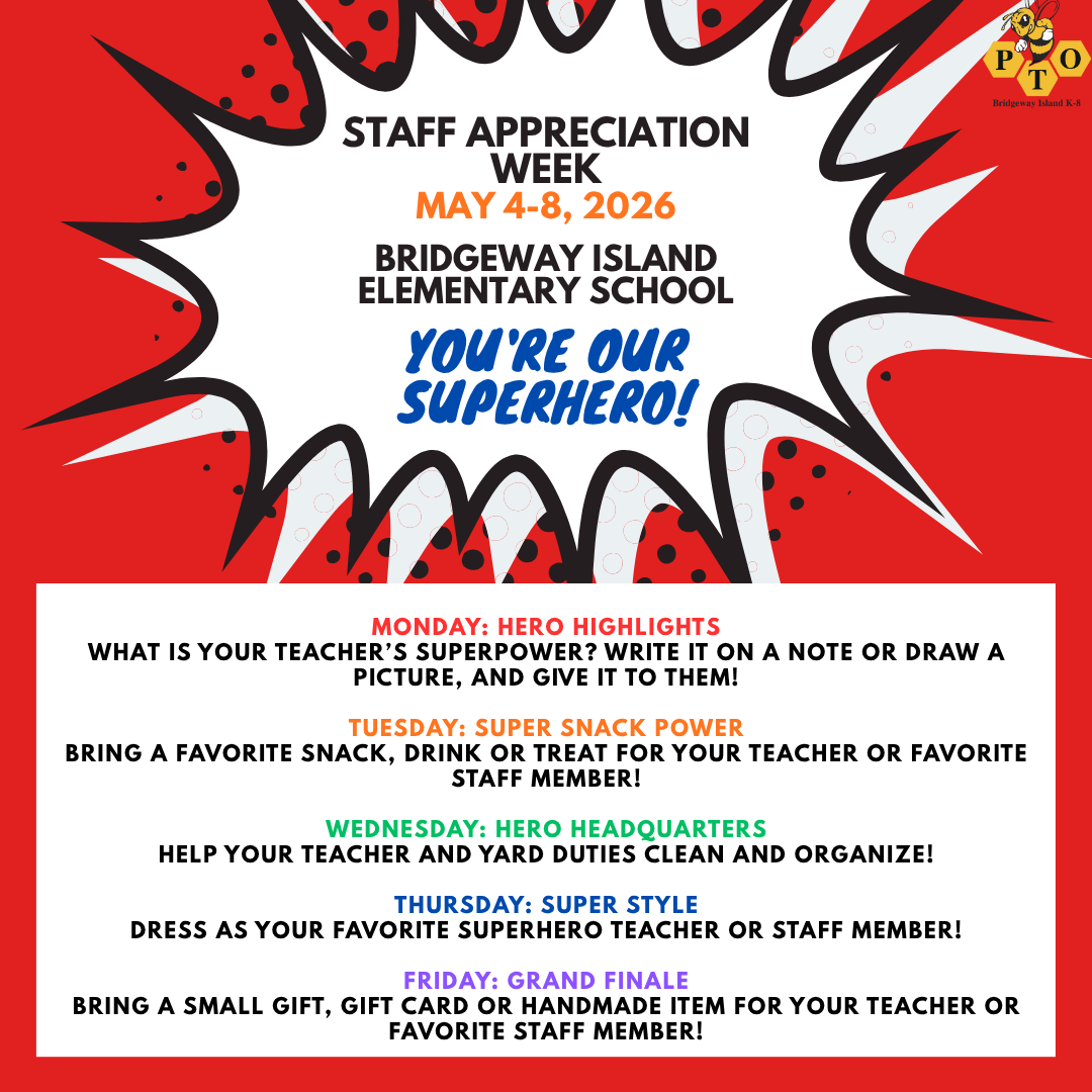 BWI Staff Appreciation Week. May 4-8, 2026
