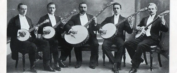 Typical banjo orchestra