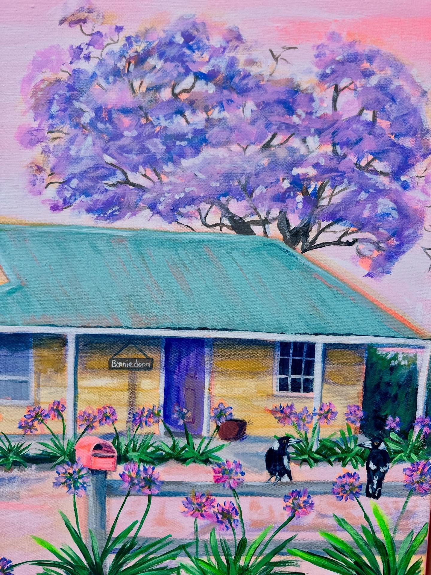&lsquo;We&rsquo;re going to Bonnie Doon&rsquo; 
A commission finished last month of a gorgeous shack in Wyangala Dam - it&rsquo;s being renovated at the moment and I captured as it was before - full of divine character! 
Felt like this was a commissi
