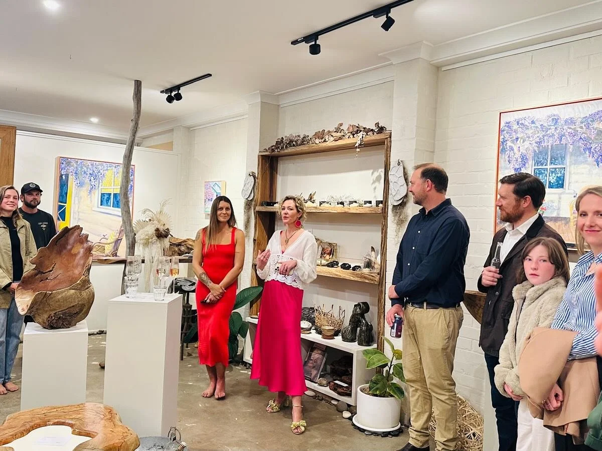The week that was! Opening night of my solo @ourgallerymilton, and a little a family holiday in Mollymook. Collectors, cousins, old friends, and family from Sydney, Newcastle, Port Macquarie and Boorowa all came together for the night and I&rsquo;m s