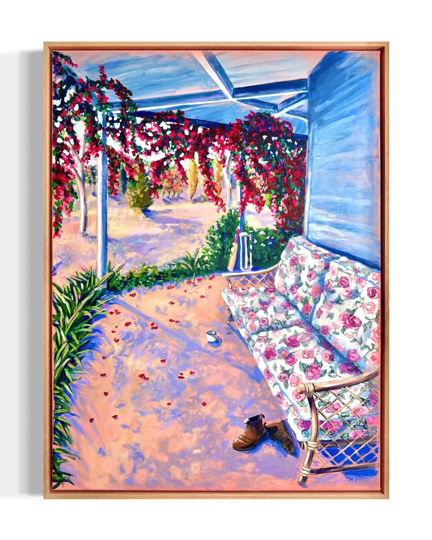 Thrilled to be part of this year’s @calrossy_art_show with this piece ‘Nothing More’. 
Opening Friday 24 October. 
I tried to create a piece that makes you enjoy those little moments of stillness and peace - nothing else is needed.