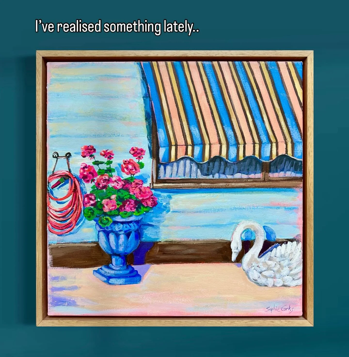 I’ve realised I paint things I don’t actually like.
Maybe it’s therapy? From bin chickens to junk mail, clotheslines and now… Mission Brown.
Our yellow-brick house has all the 70s glory, mission brown windows included, and wh