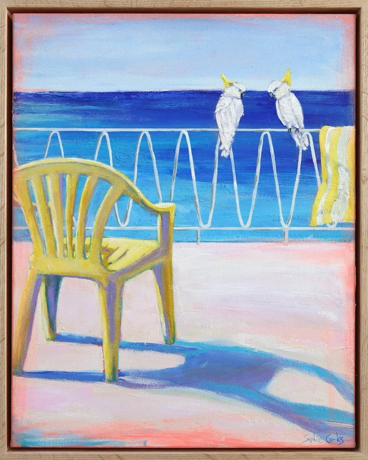 A whole lot of memories packed into plastic chairs, a towel, a bloody epic view and good mates.

Two contemporary original paintings inspired by Australian beach days, cockatoos and that unmistakable feeling of nostalgia.

Available now via @cornerst