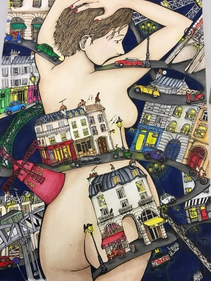 In 2016, I dug a little deeper.

I was working full time, going to art classes on Tuesday nights, and painting late at home when I could. This piece marked a shift for me. After finishing it, I think I saw a bit of my potential and started to take my