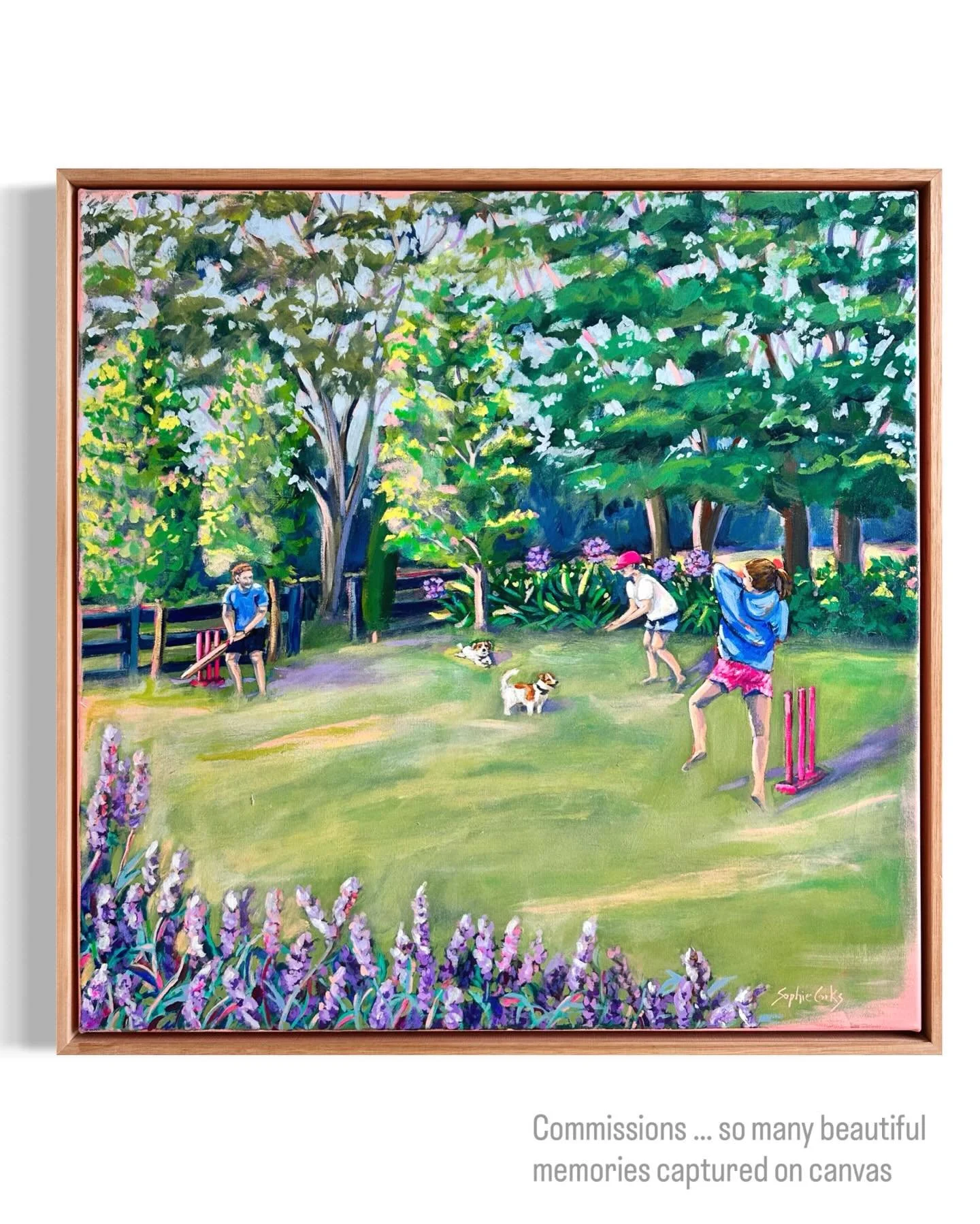 Last year I captured many beautiful memories on canvas, from country cricket games to homes where families were started, and homes of loved ones no longer with us.

I add small moments and details that make each piece deeply personal. Thank you to my