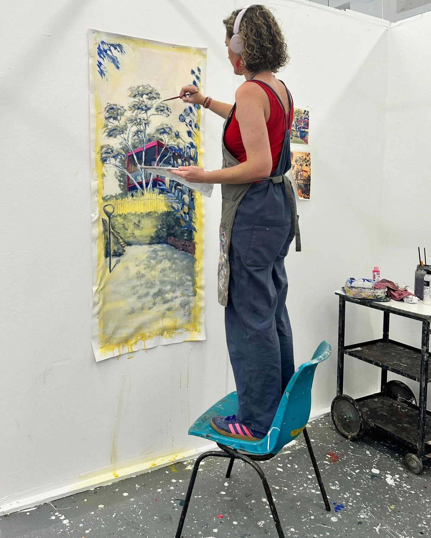 I spent a week at National Art School on a summer course with @ginambruce and it was honestly incredible.

The course was Contemporary Landscape Painting I loved learning how differently other artists approach plein air painting, all trying to captur