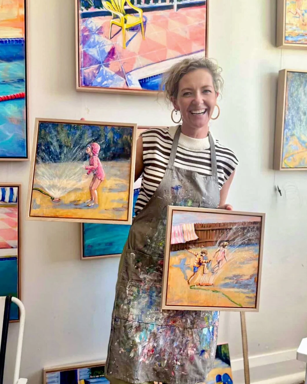 These two 30 &times; 30cm paintings quietly sold via DM the other day.

When I&rsquo;m building a larger collection, I often work on smaller surfaces first. It&rsquo;s a way to test ideas, compositions and subject matter before committing to a whole 