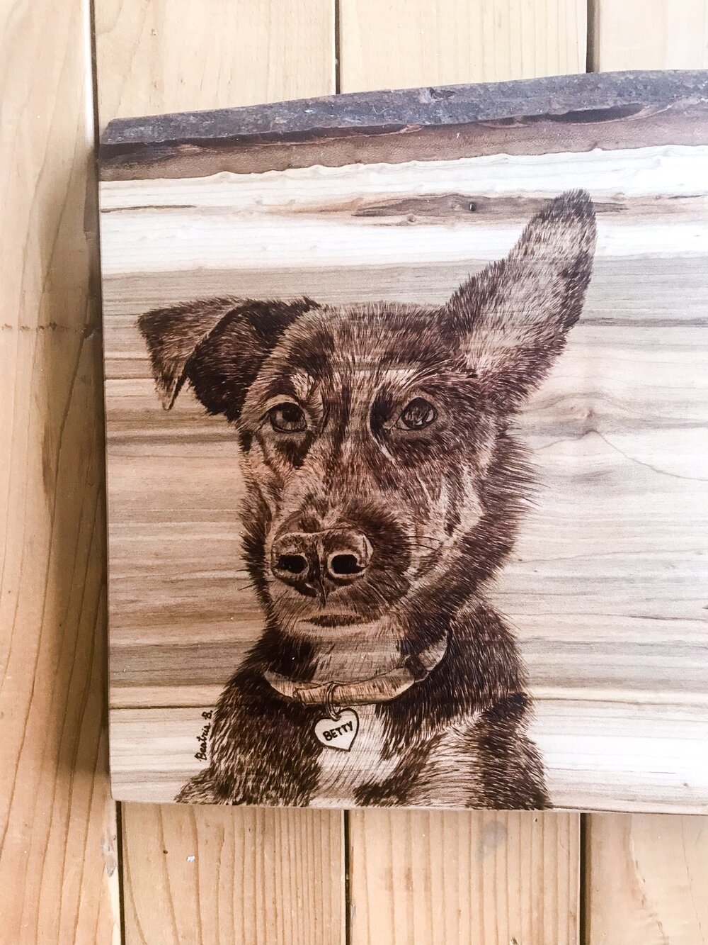Custom Live Wood Portraits
