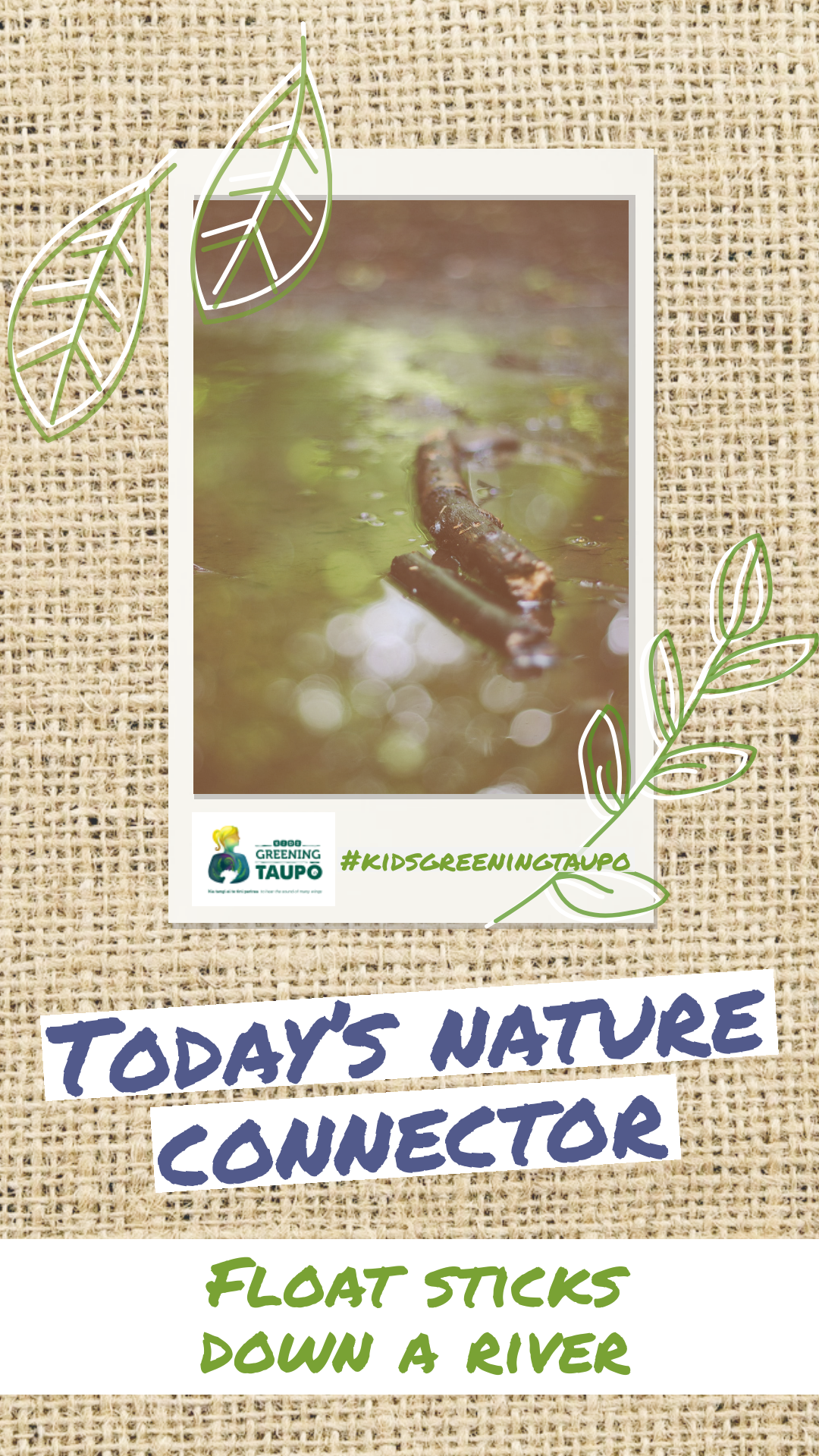 Float Sticks Down a River