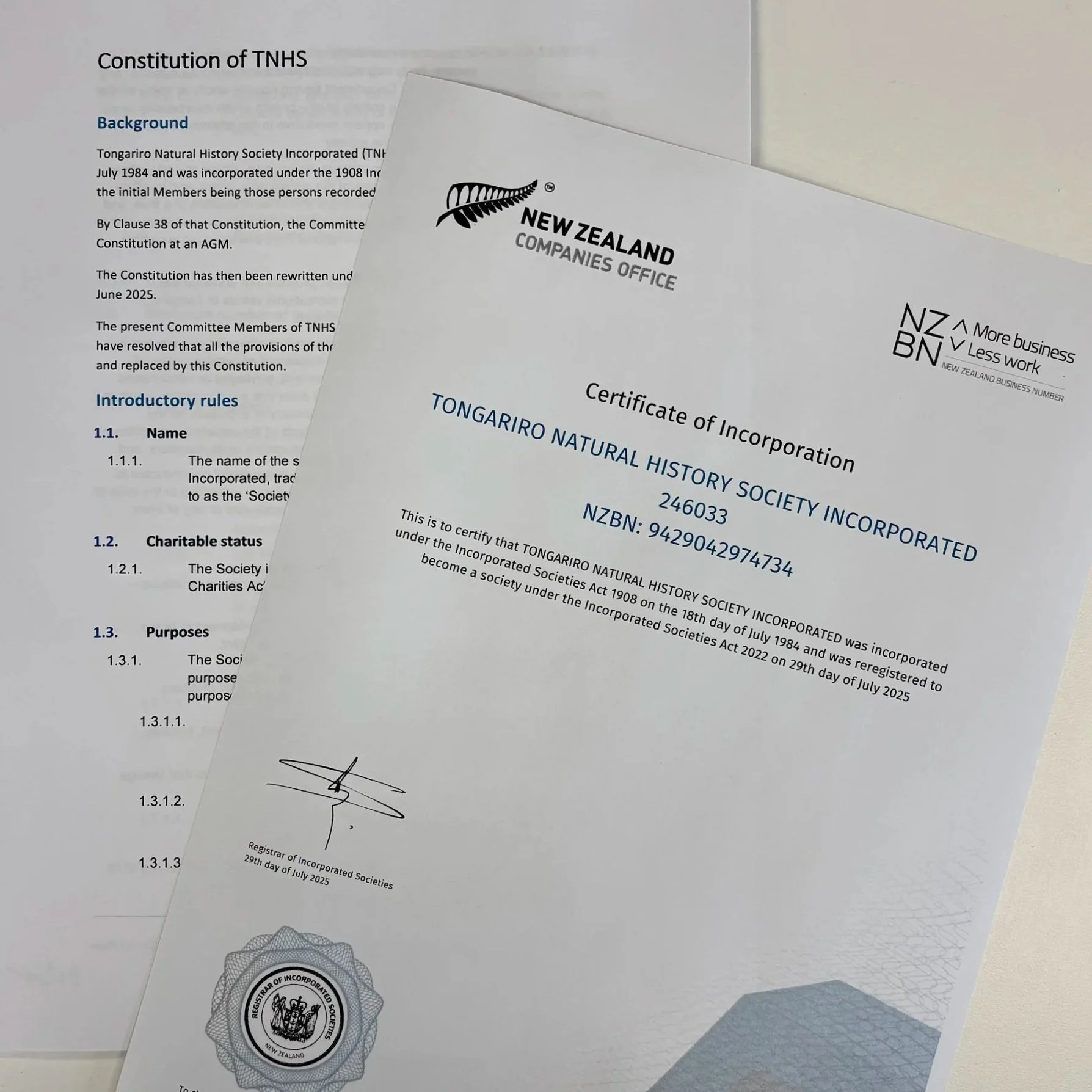 We're Officially Re-Registered