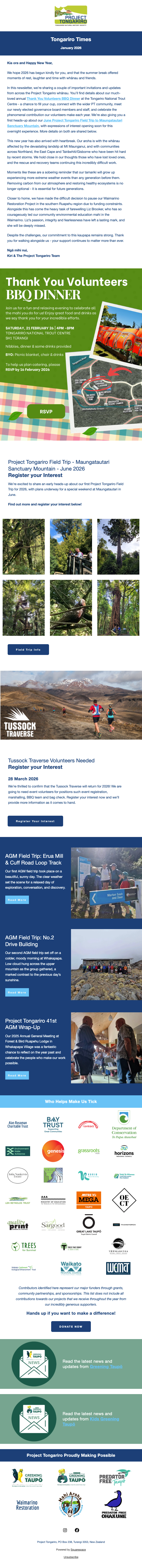 Tongariro Times January 2026