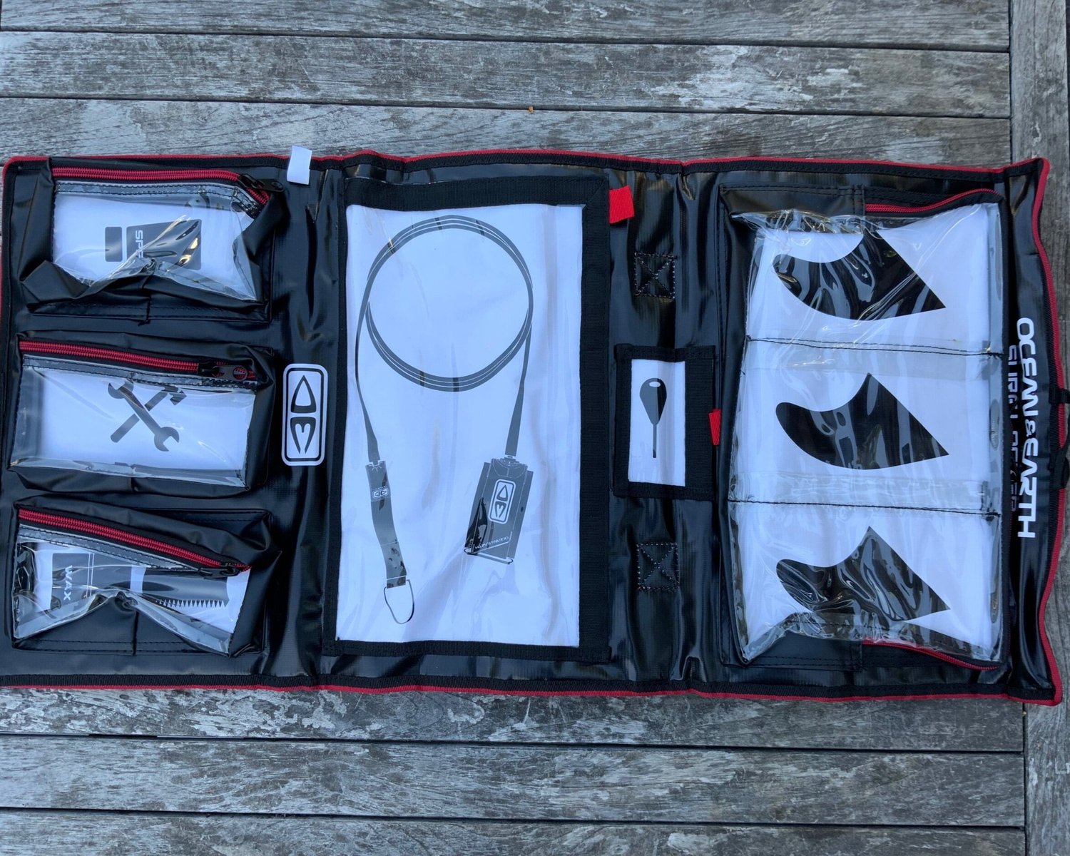 Surf Storage Travel Case: Leash | Fins | Fin key | Repair Resin
