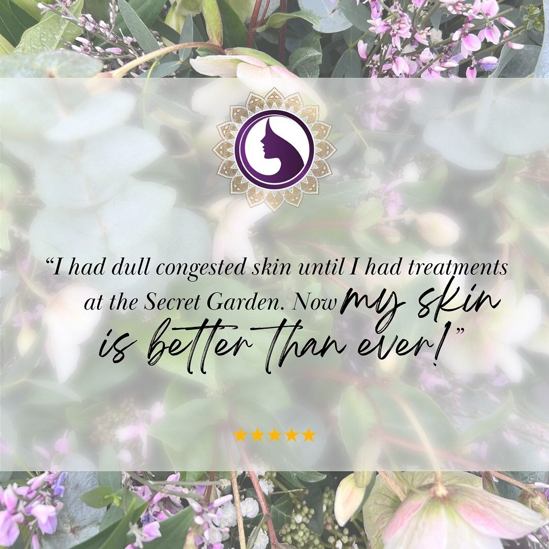 ✨💜 The secret garden magic 💜✨

Does your skin feel dull, lifeless, or grey?

Or are you suffering from congested pores, redness, or active skin conditions?

There&rsquo;s plenty of secret garden magic here for you ✨💜

We offer specialist treatment
