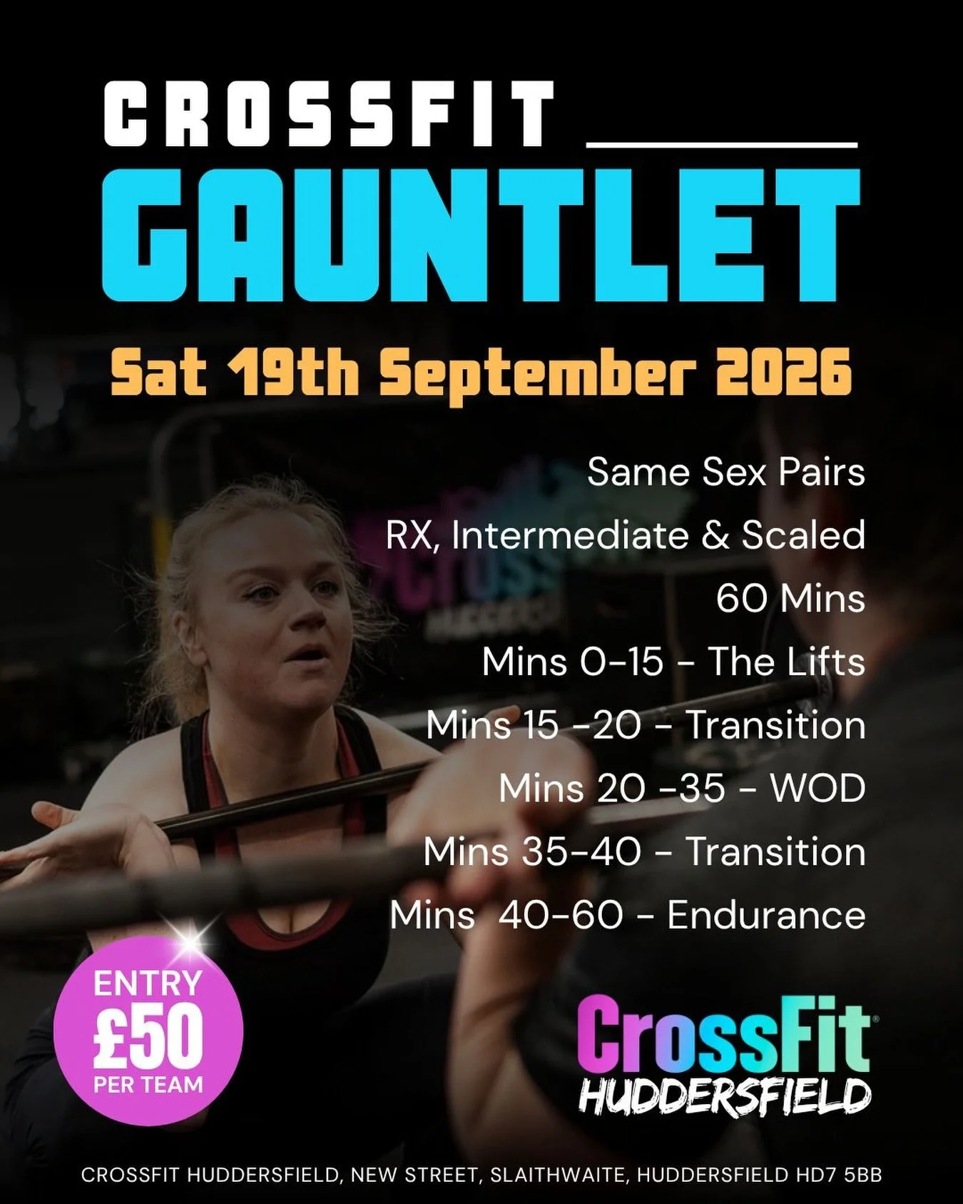 🔥 THE CROSSFIT GAUNTLET IS COMING&hellip; 🔥

Think you&rsquo;ve got what it takes to survive the Gauntlet? 👊

Grab your training partner and get ready for 60 minutes of lifting, sweat, strategy and endurance in our newest same-sex pairs competitio