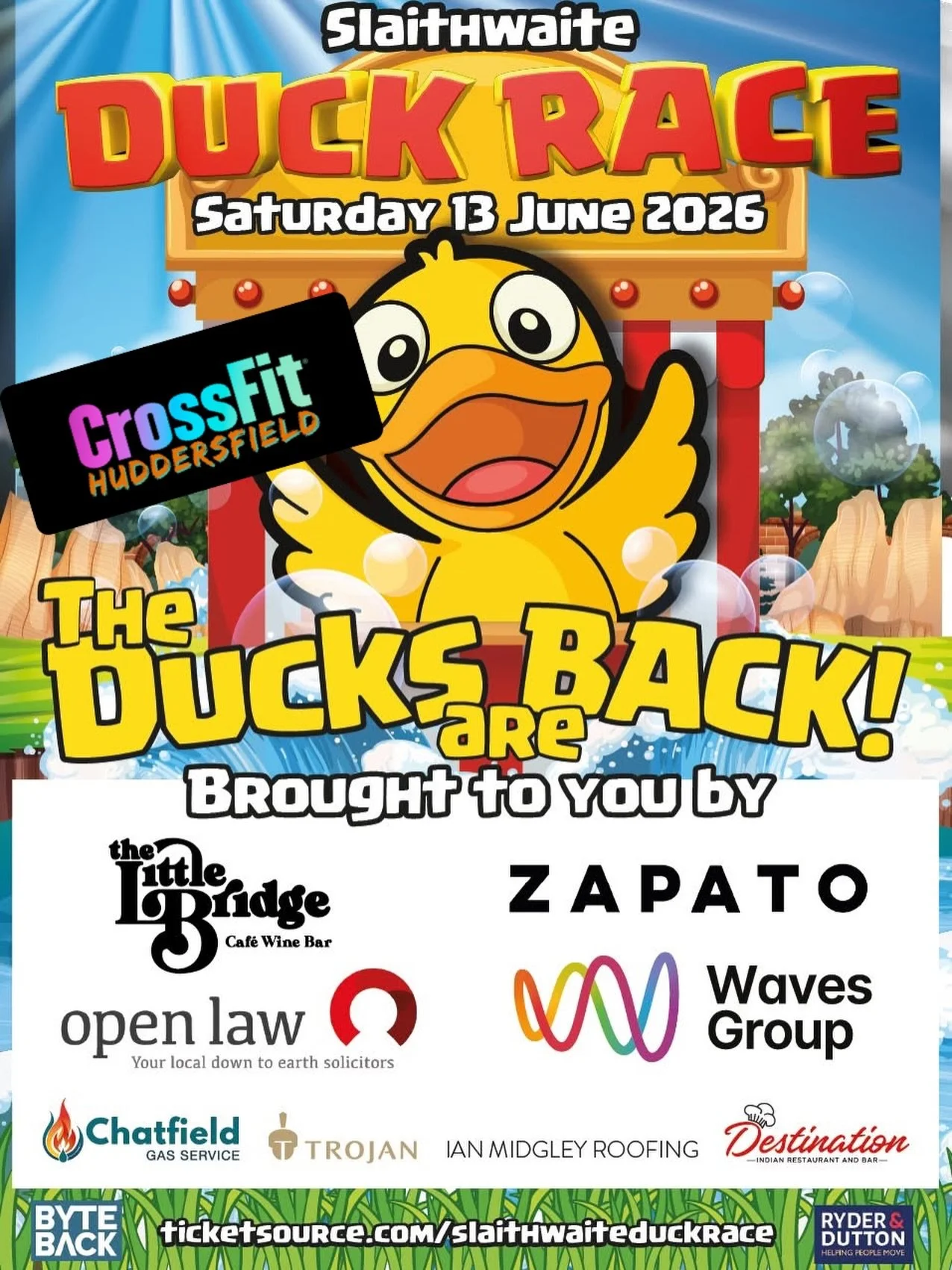 We are going to be down at Spa Park on Saturday at Slaithwaite Duck Race!

Come see us to receive 1 weeks membership absolutely FREE and for the chance to win 2 months FREE Premium membership or a FREE place on our Female only Strength &amp; Conditio