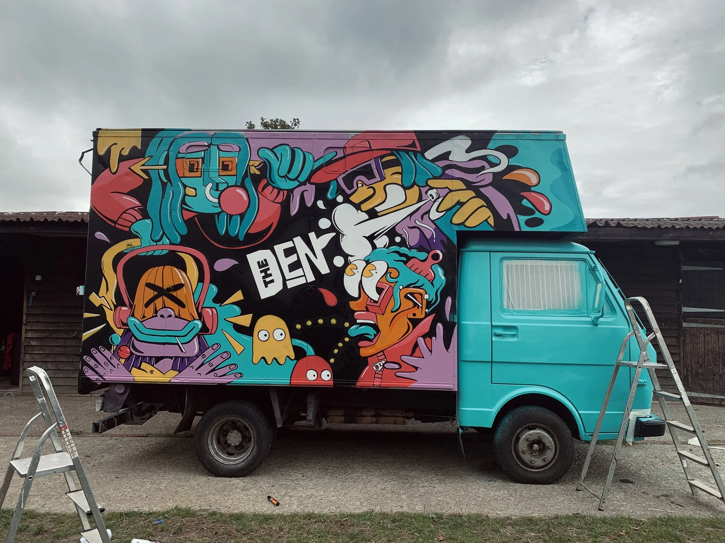 spray painted van transformation