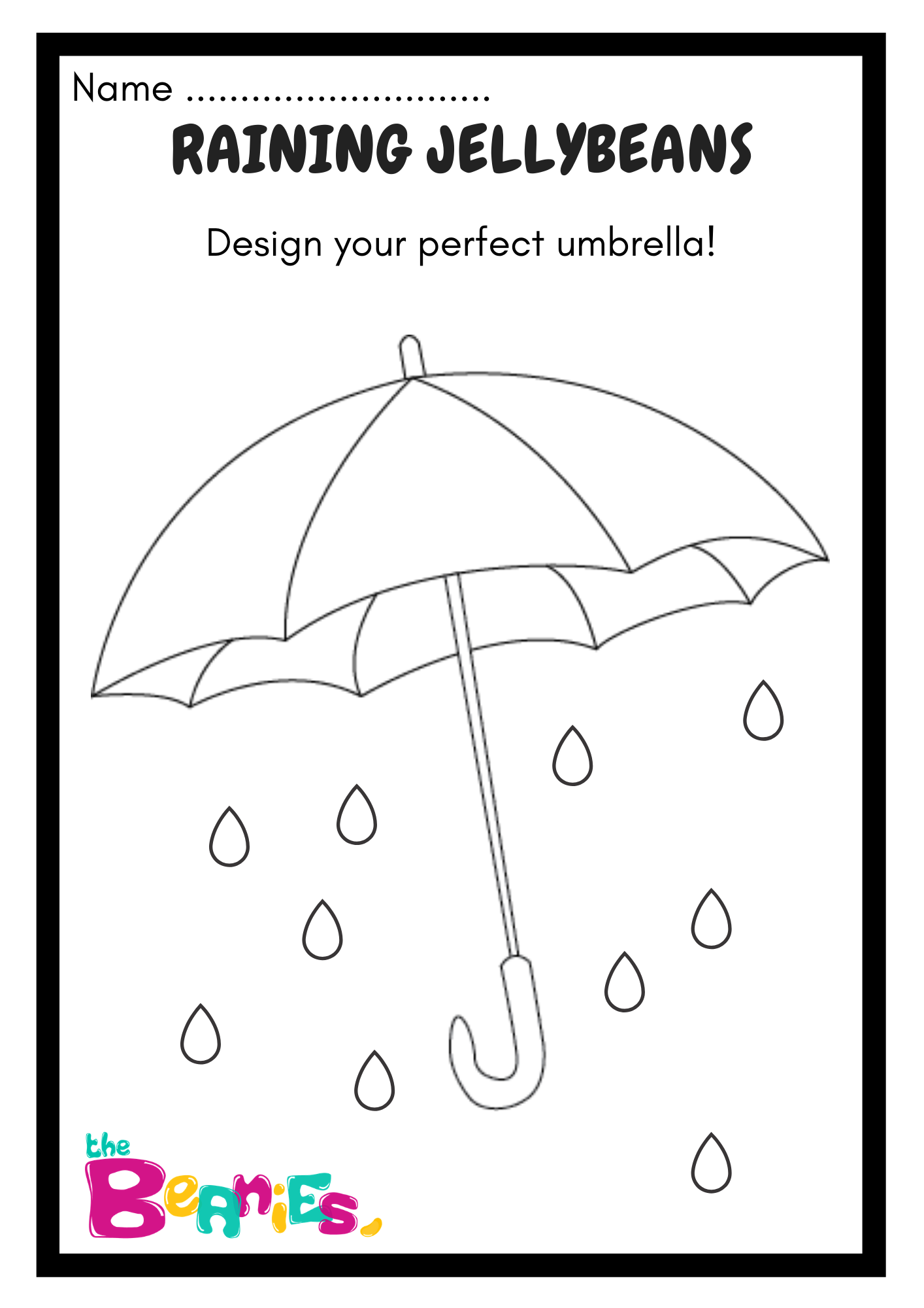 Raining Jellybeans Worksheet