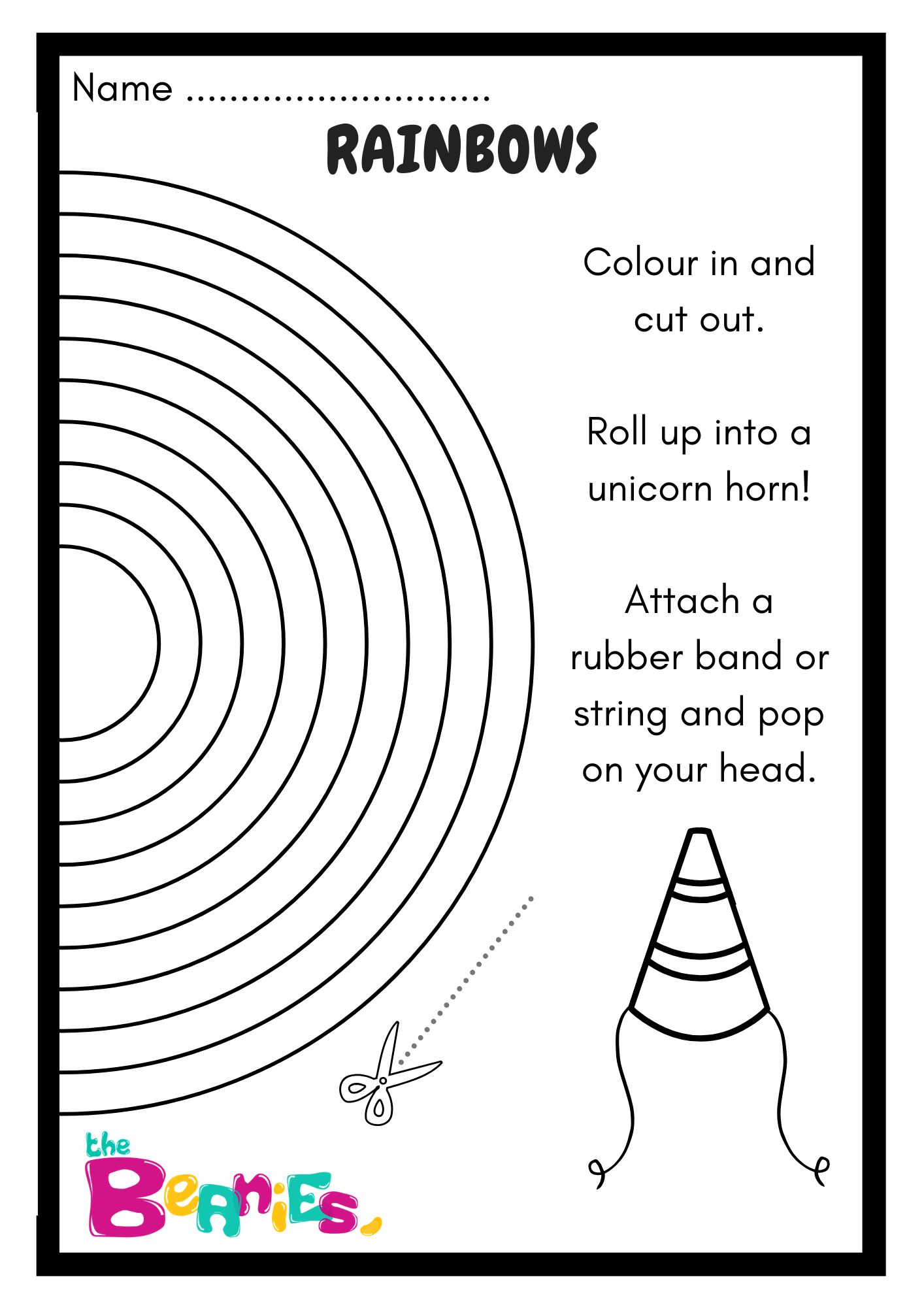 Rainbows Worksheet