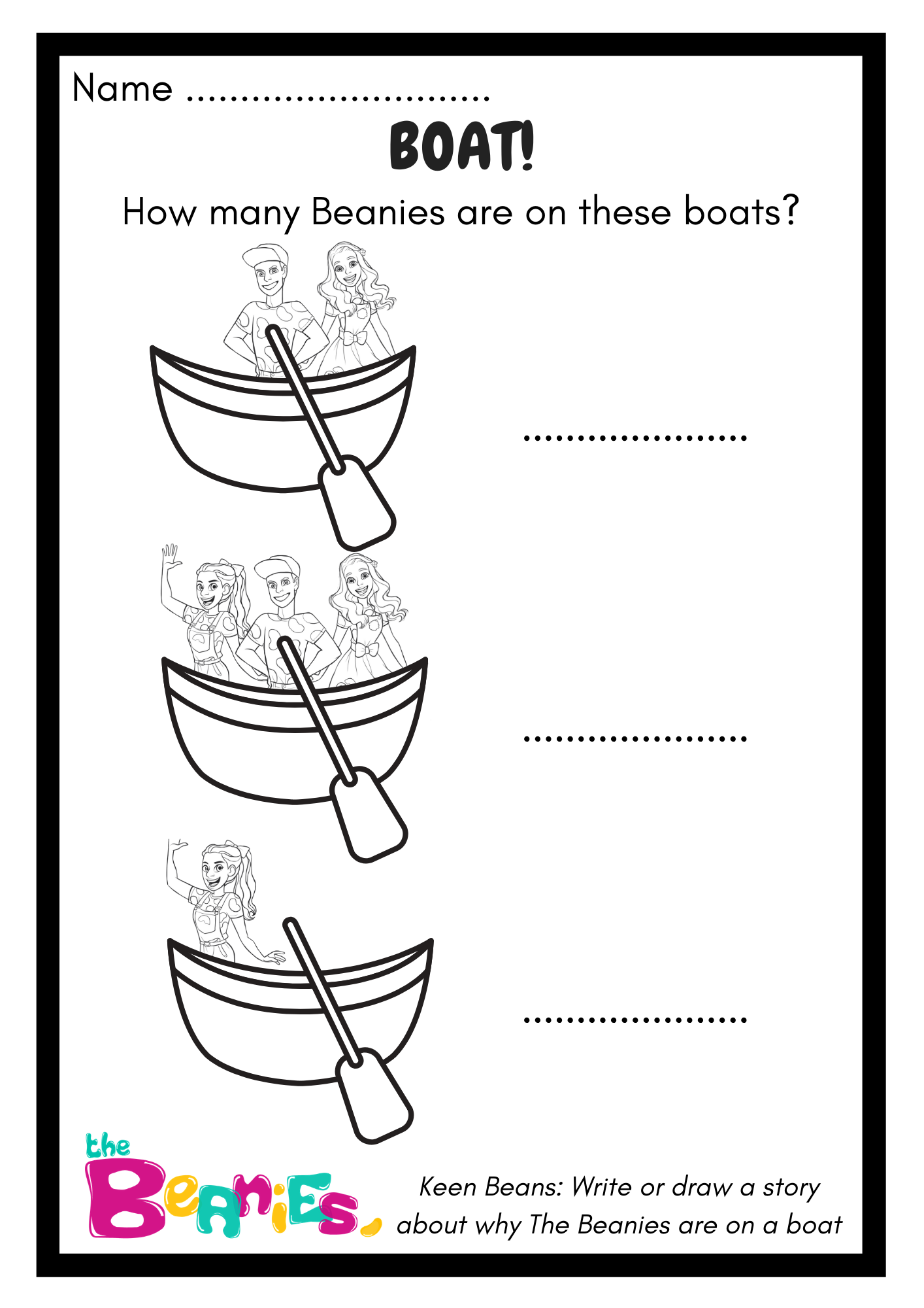 Boats Worksheet
