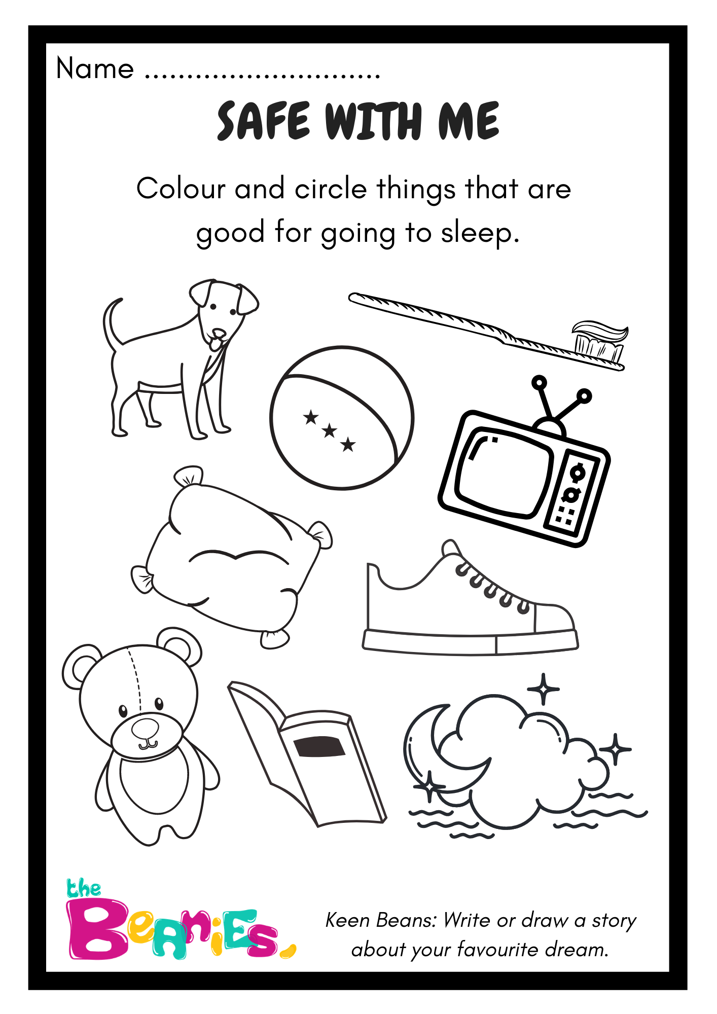 Safe with Me Worksheet