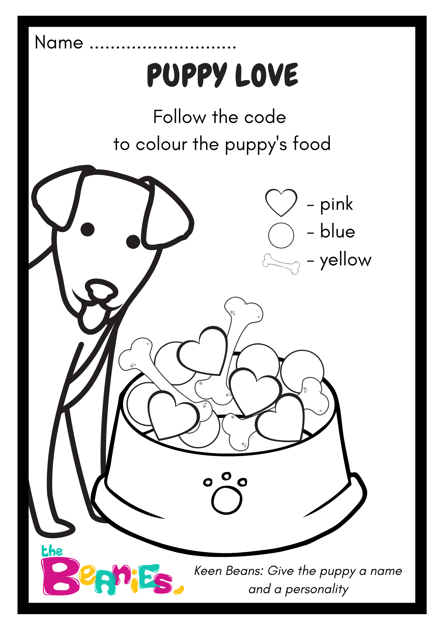 Puppy Love Worksheet