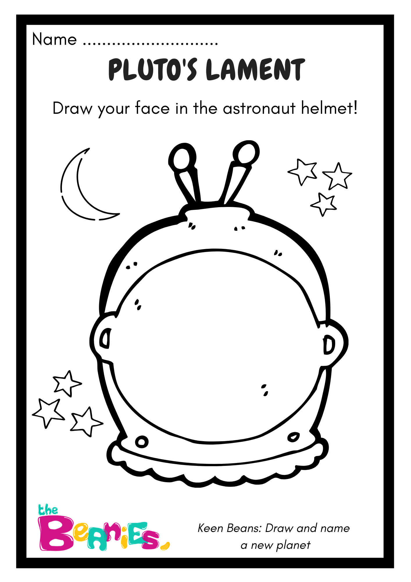 Pluto's Lament Worksheet