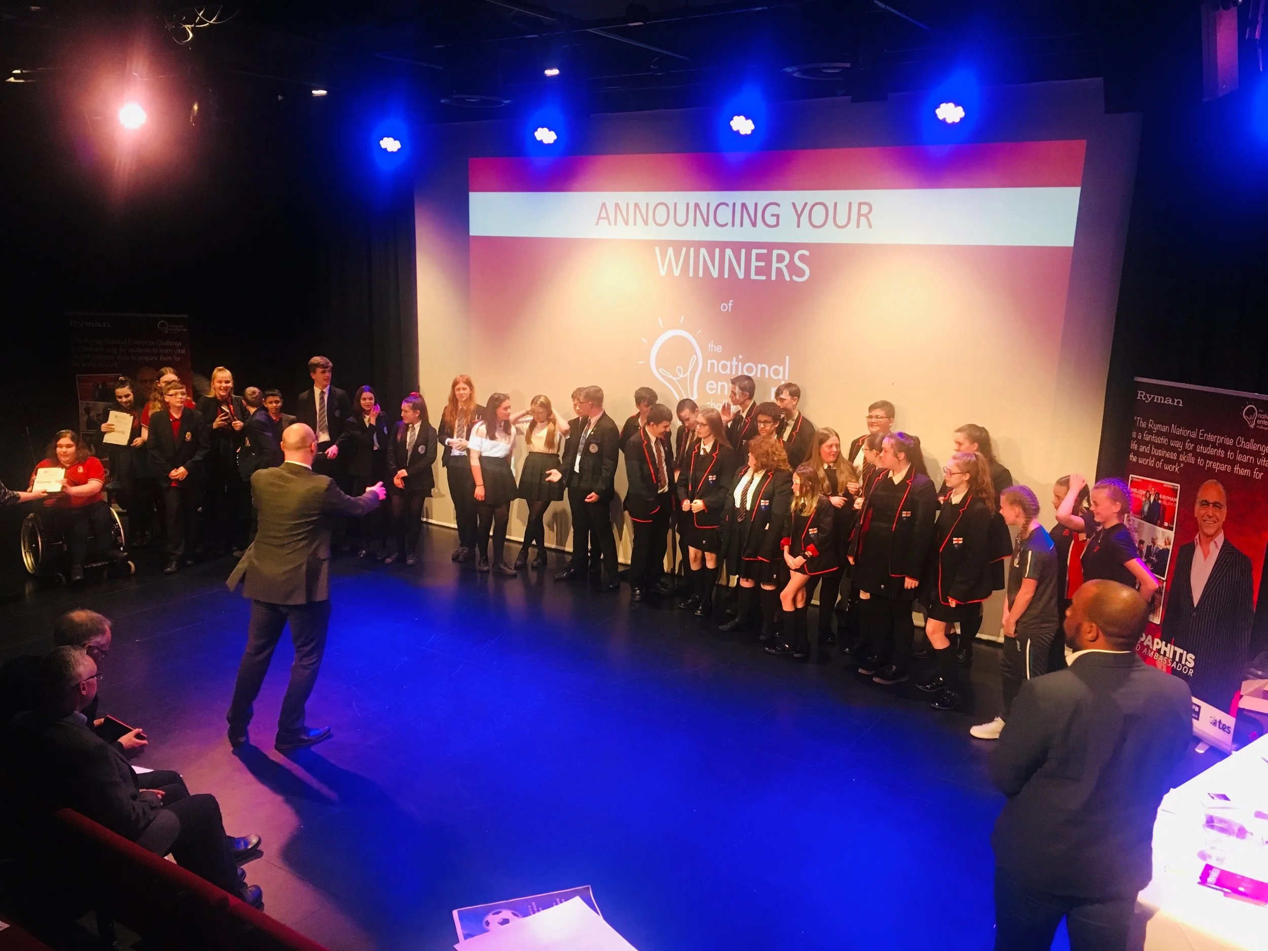 Ellesmere Port students take part in The National Enterprise Challenge at the Storyhouse, Chester