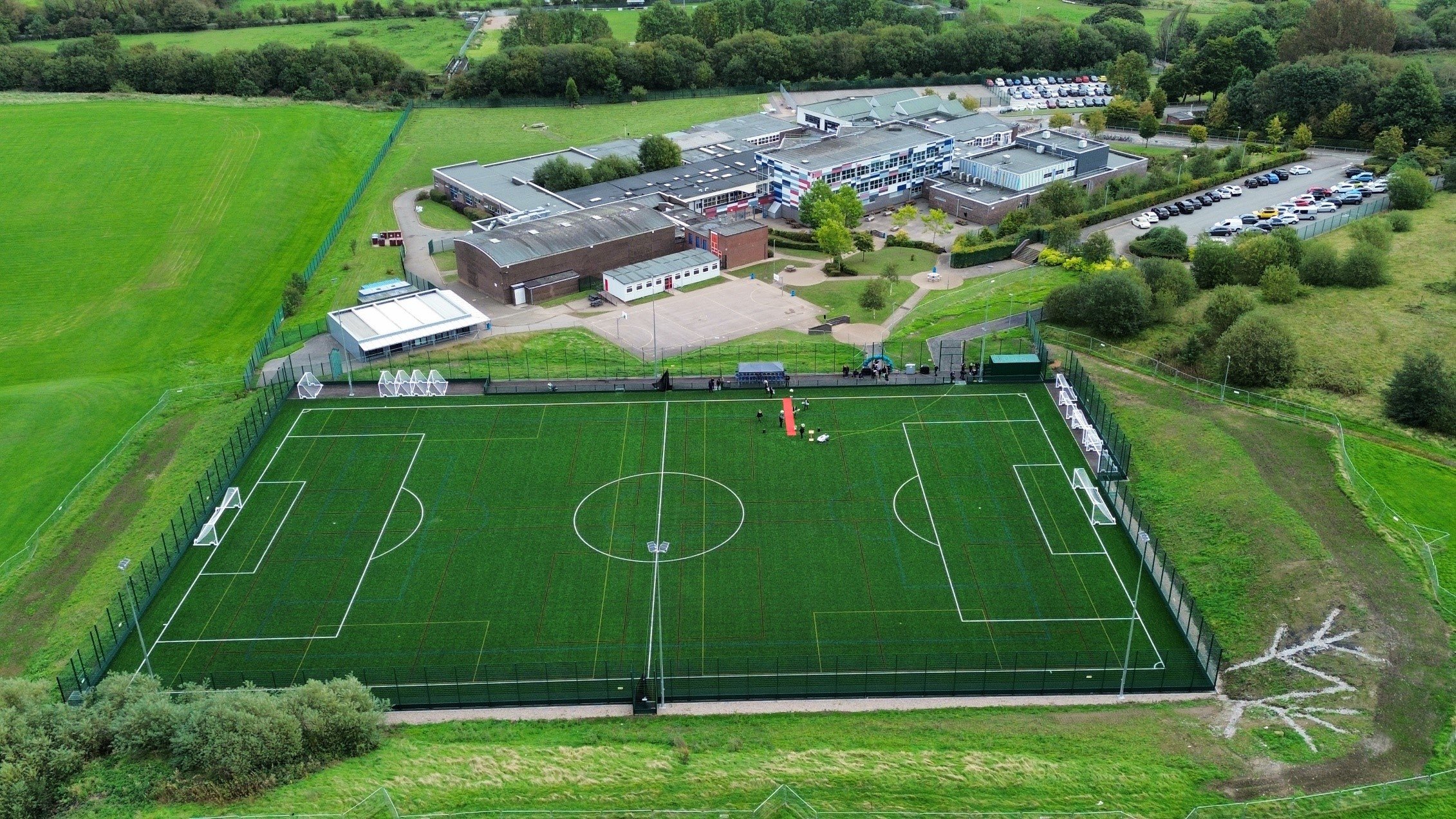  State-of-the-art 3G pitch at Birches Head Academy officially opened by football legend Lou Macari