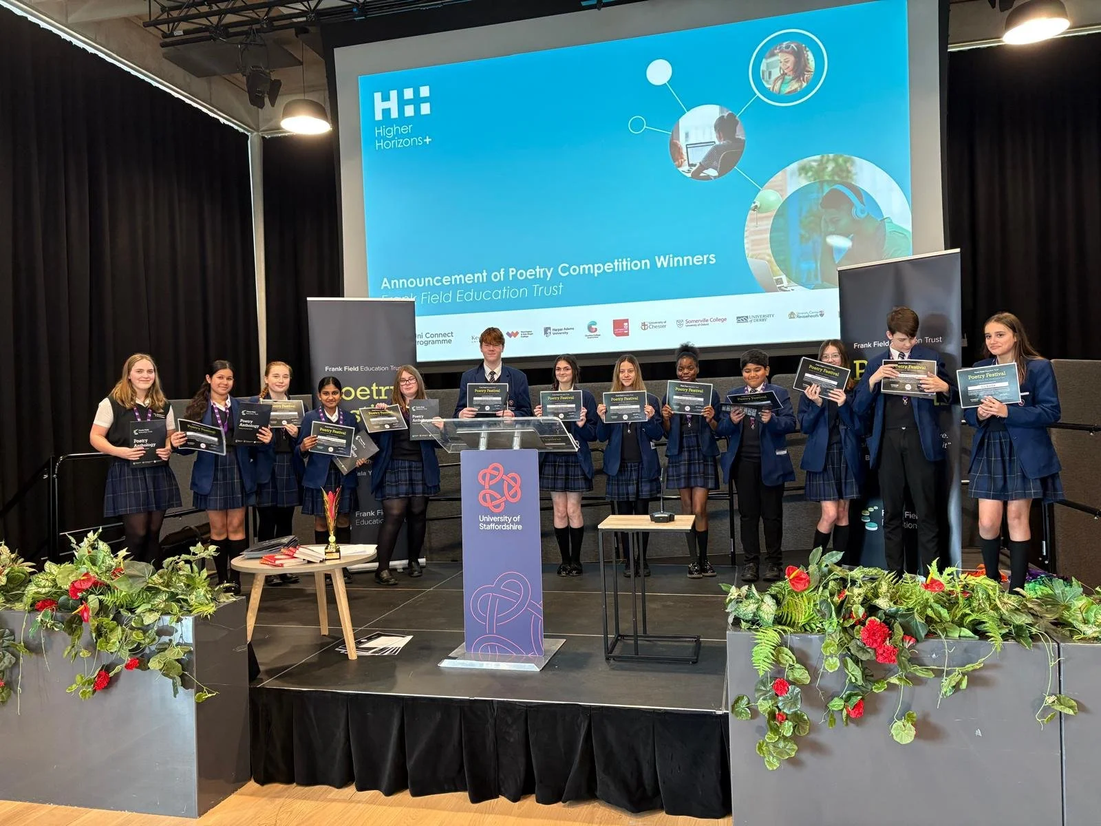 Frank Field Education Trust hosts inspirational Poetry Festival at Staffordshire University