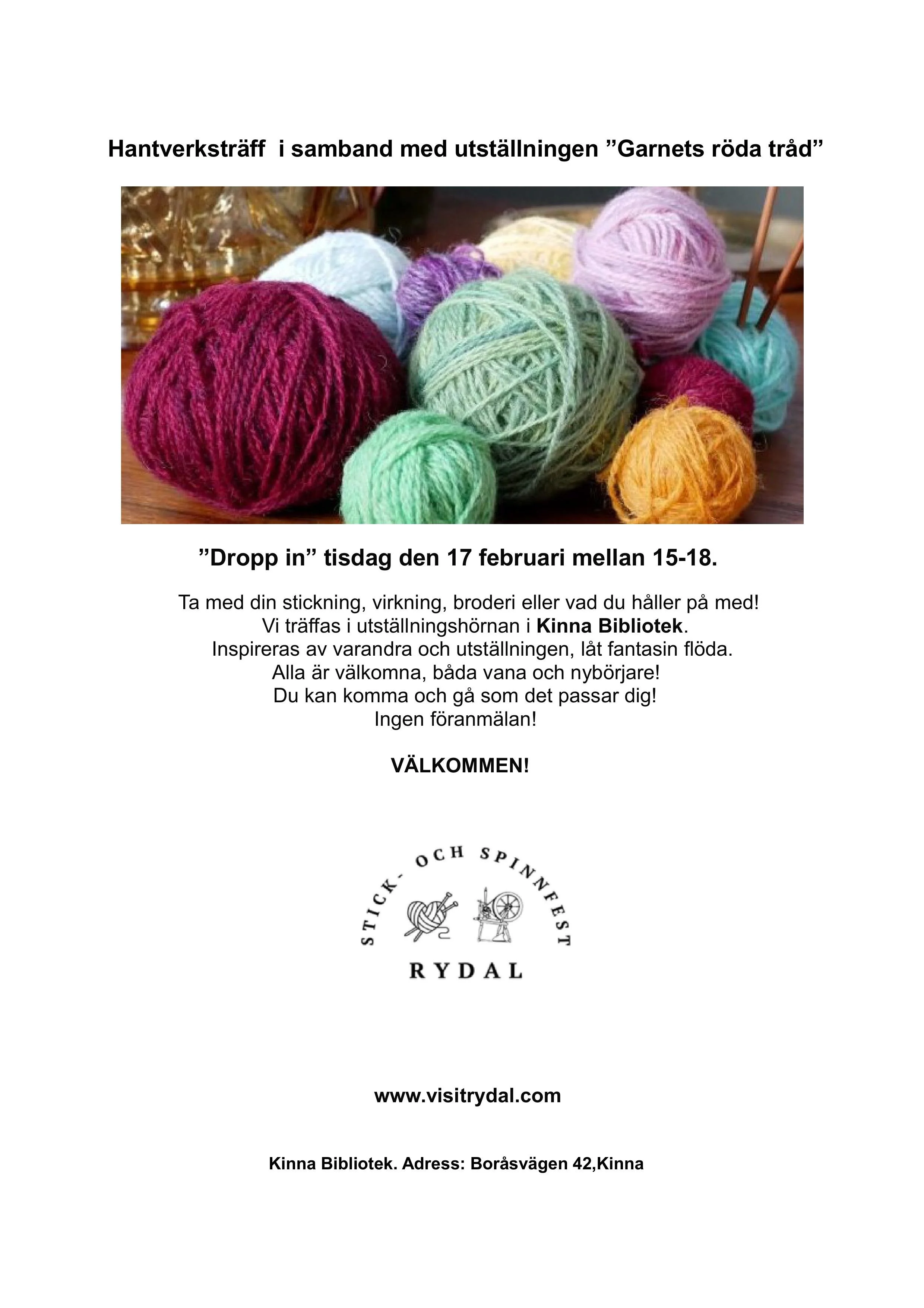 Hantverksträff   "Craft Meeting" 