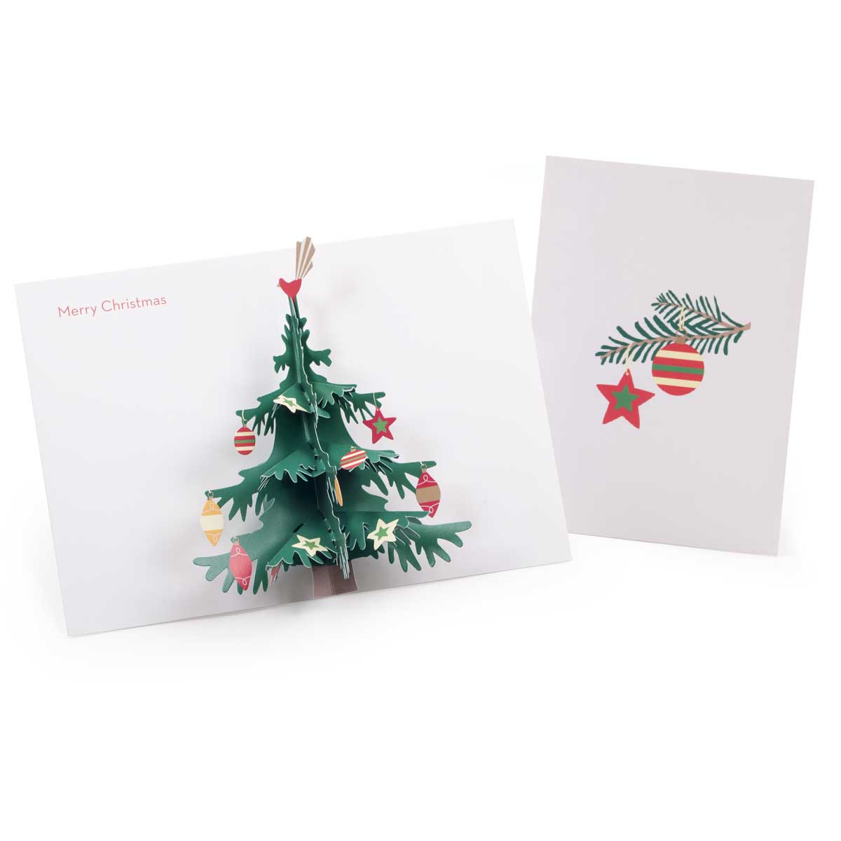 Geometric Baubles Moma Christmas Holiday Card 