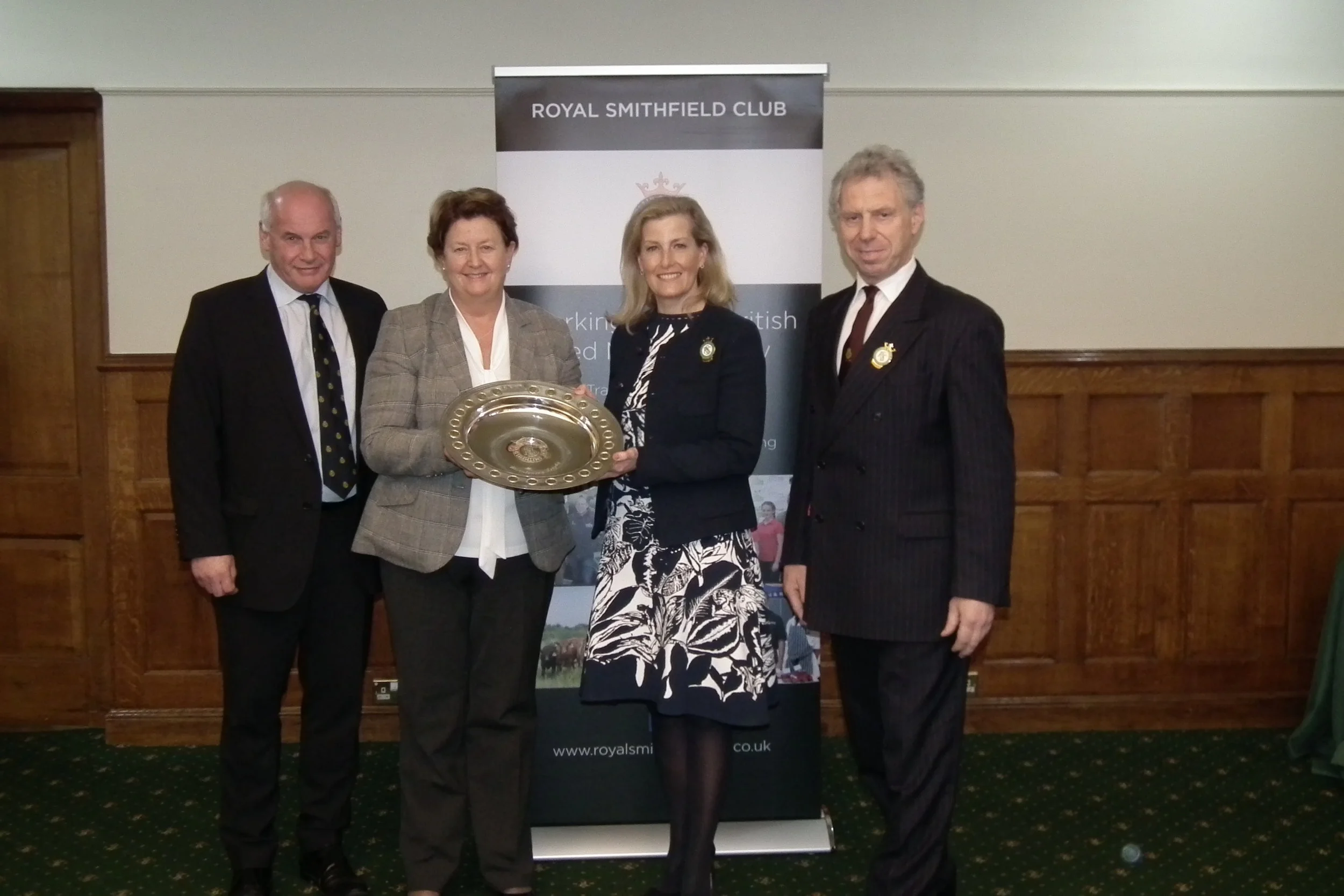 HRH THE COUNTESS OF WESSEX PRESENTS BICENTENARY TROPHY TO FORMER WAITROSE DIRECTOR HEATHER JENKINS