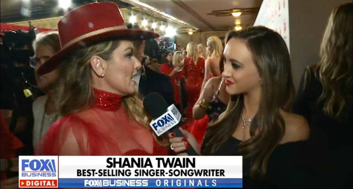 Jennifer Eckhart interviews Celebs for “Go Red for Women”  - Fox Business Network’s Jennifer Eckhart interviews Emmy award-winning Actress Susan Lucci, Country Superstar Shania Twain and Actress Kimberly Williams-Paisley at the Red Dress Collection event raising awareness for heart disease Click HERE to watch the full story on Fox News Entertainment.
