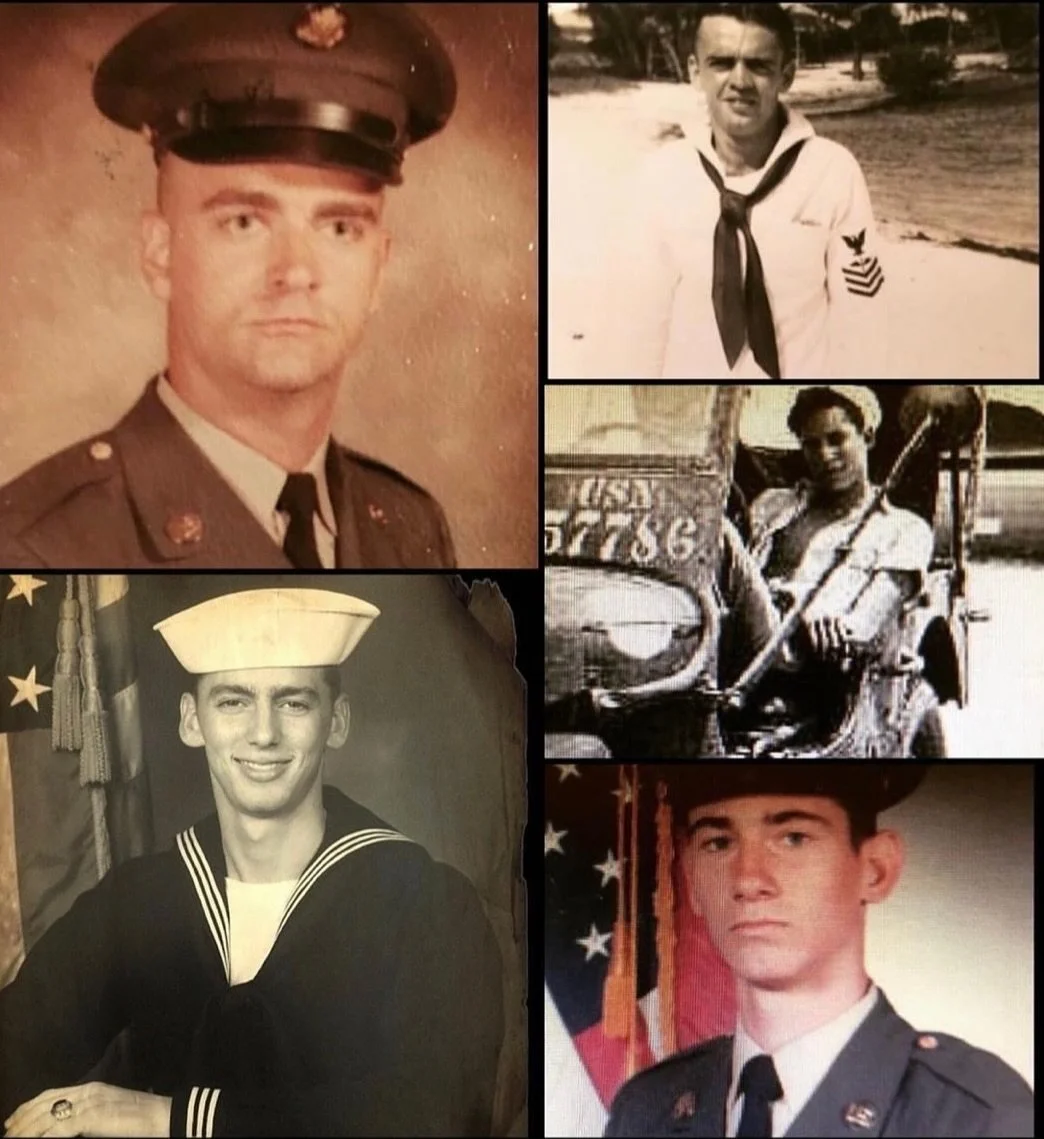 Honoring the heroes in my bloodline. 🇺🇸

This photo holds five generations of courage: my two grandfathers, my own father, my uncle and my cousin &mdash; each of whom answered the call to serve this great nation. Their sacrifice, discipline, and de