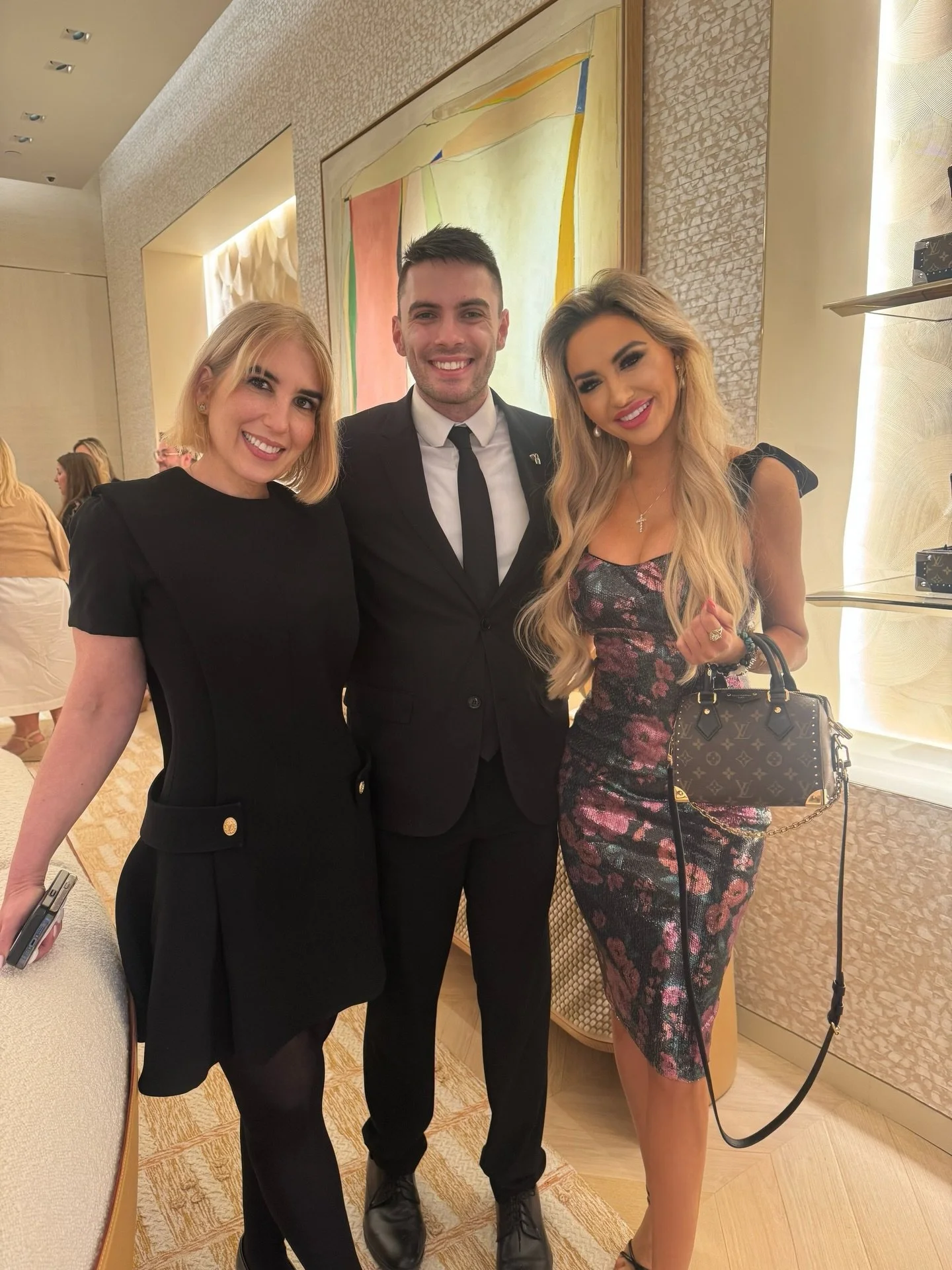 Grateful for dear friends like Marcella and Jonathan who pull me into beautiful evenings&mdash;like last night&rsquo;s private event at Louis Vuitton on Worth Avenue. Love seeing them shine in what they do. Cheers to real ones!