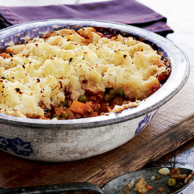 Cottage Pie with Peas and Broccoli