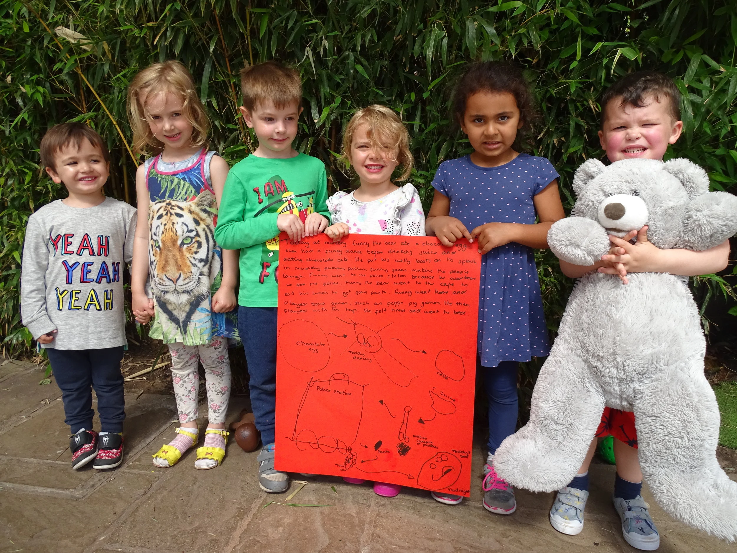 'Funny the Bear' at Hampton Day Nursery