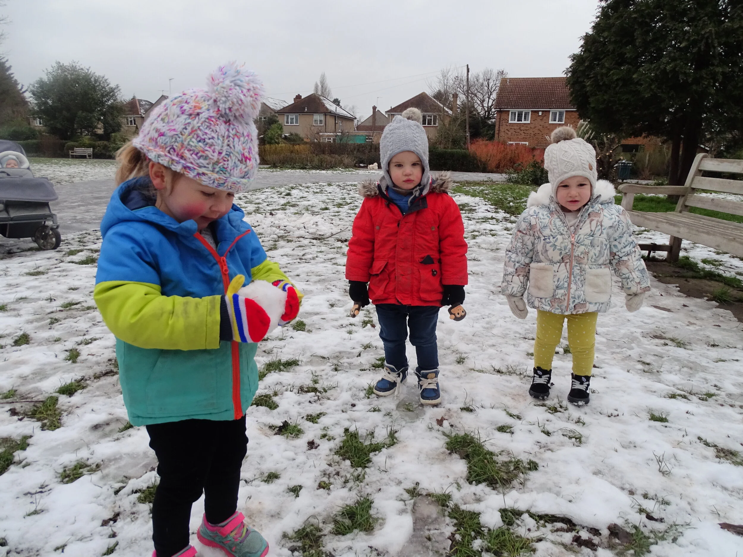 Snow play at Hampton!
