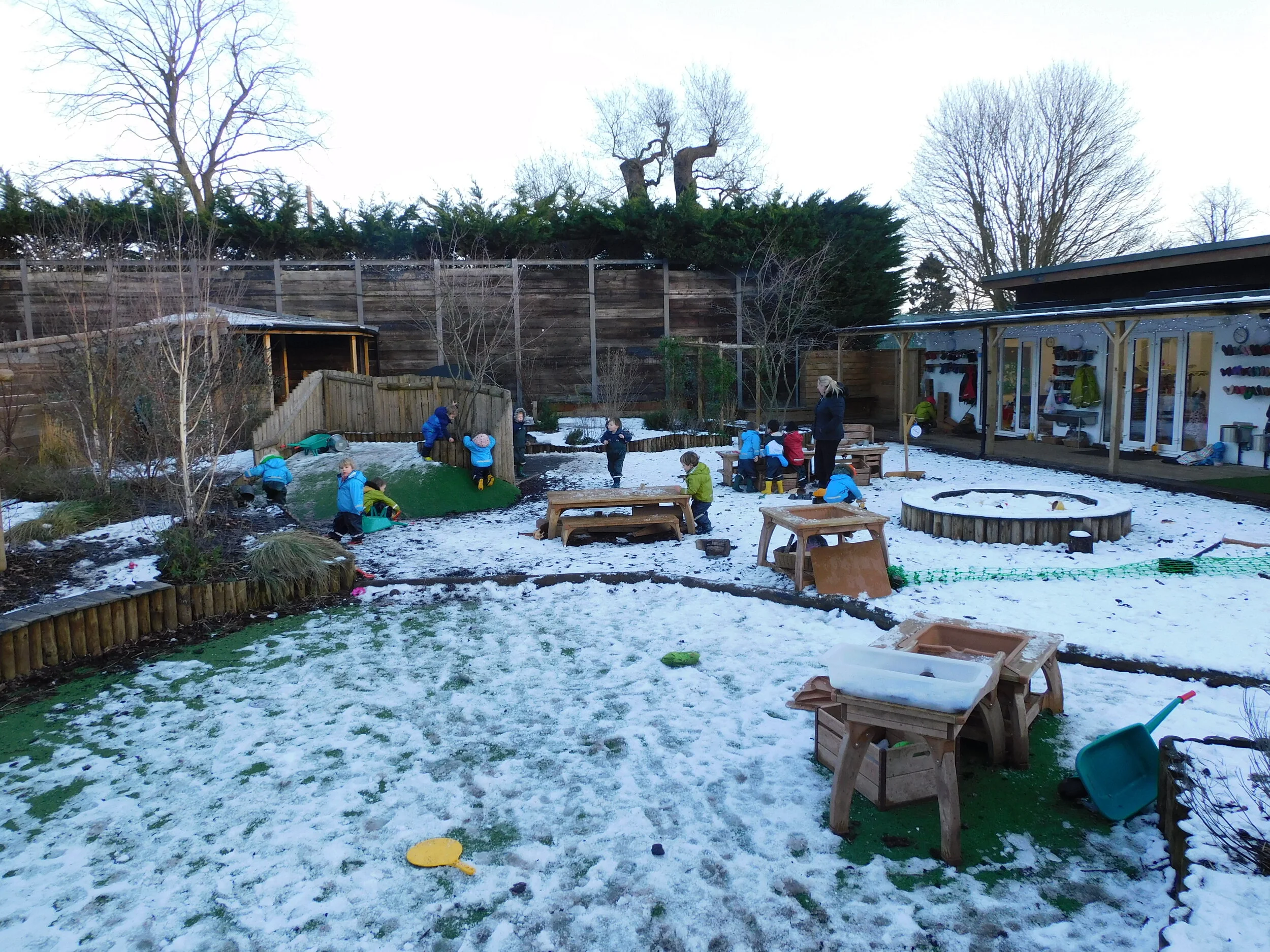 Snow adventures at Molesey