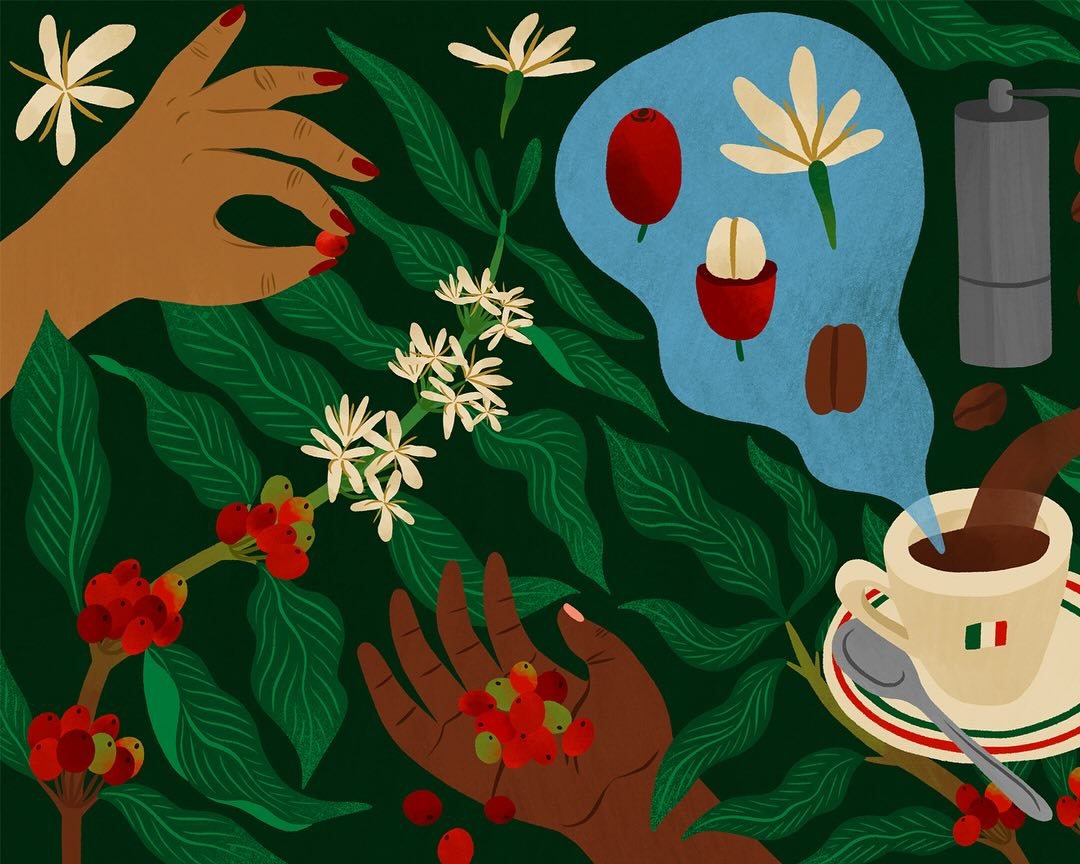 It&rsquo;s monday! Here&rsquo;s some ☕️ for last weekend&rsquo;s @waitrose 🌿 @folioart 👉🏾 Full image on my stories today&hellip;