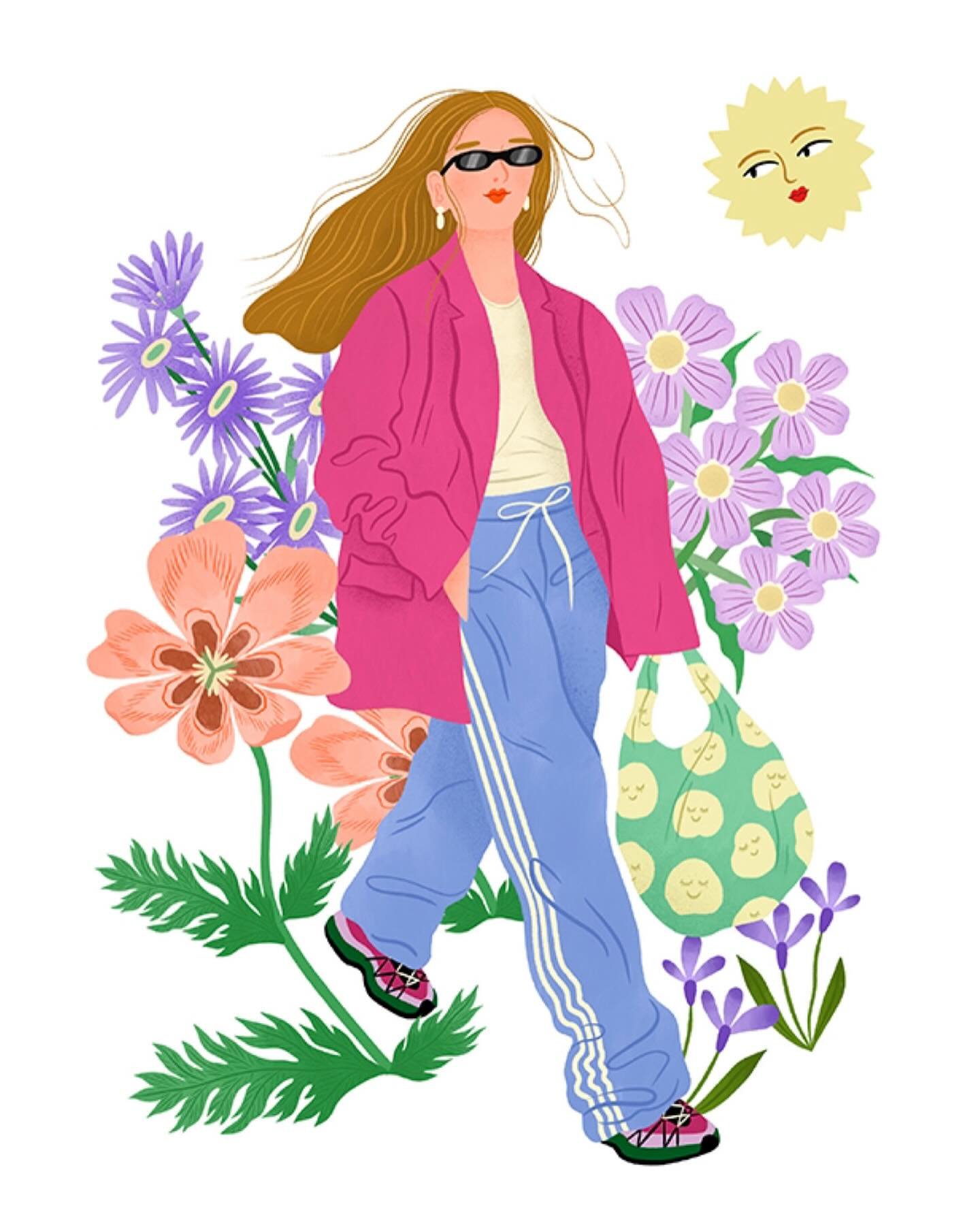 Another girl with a &ldquo;happy gut&rdquo; for @ellejapan 🇯🇵 @folioart