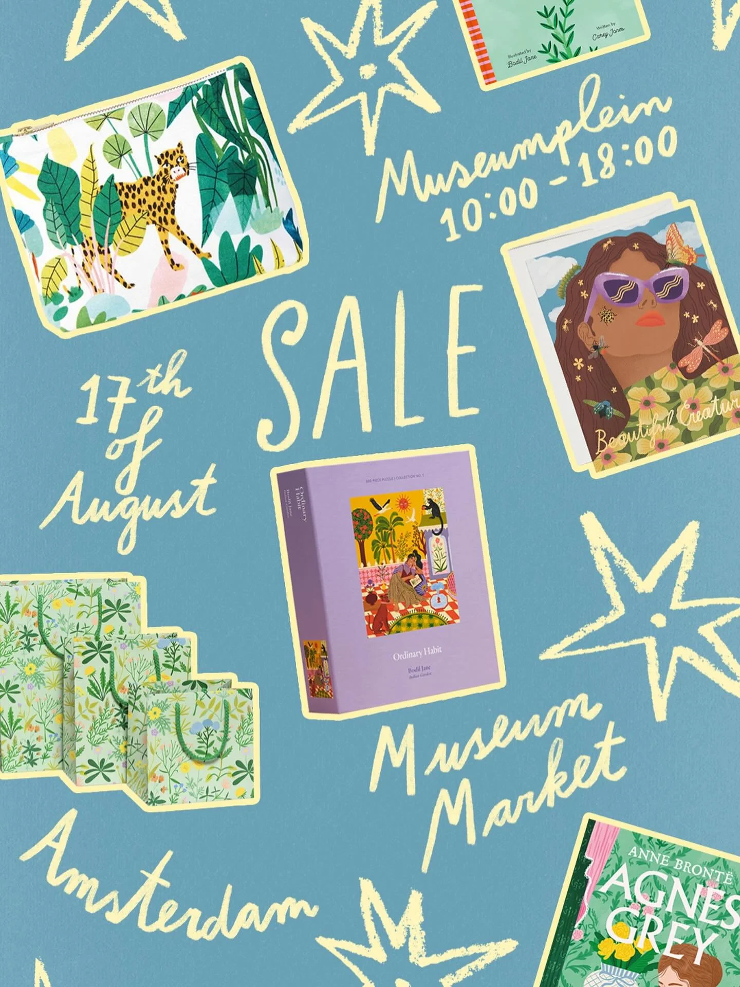🎪 Market Alert 🎪 

📅 Sunday 17th of August, from 10-18h
📍 Museumplein, Amsterdam 

🛍️ Next Sunday I&rsquo;m selling lots and lots of stuff from my online shop at the Museum Market Amsterdam! Think deadstock, samples, old card collections, a mill