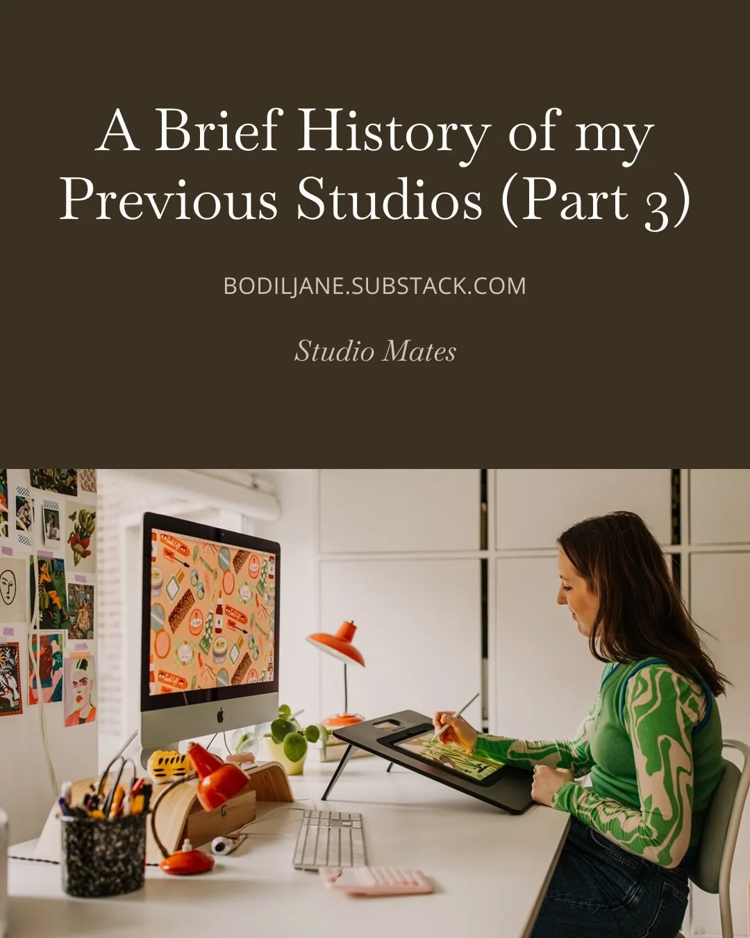 Five Studio Mates newsletters in January 📬 If you like to know what I was up to last month 👉 I&rsquo;m sharing a link to my latest monthly update in the stories today. Subscribe via the link in bio 💌