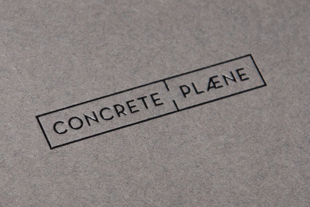 Naming und Coroporate Design für die Baubranche: concrete plæne