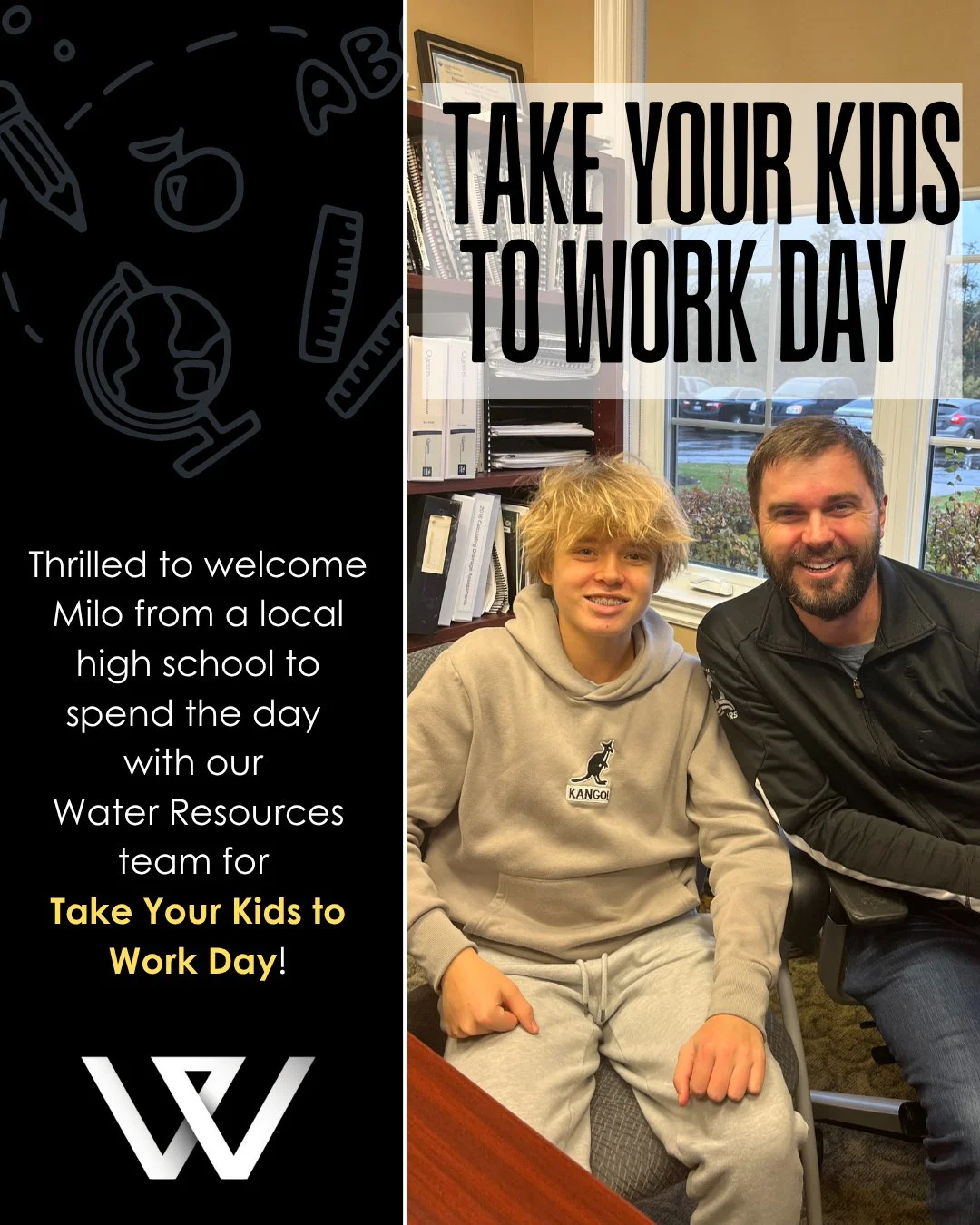 Yesterday, we were thrilled to welcome Milo from a local high school to spend the day with our Water Resources team for Take Your Kids to Work Day!

This annual initiative is such a valuable opportunity for students to explore future career paths, ga