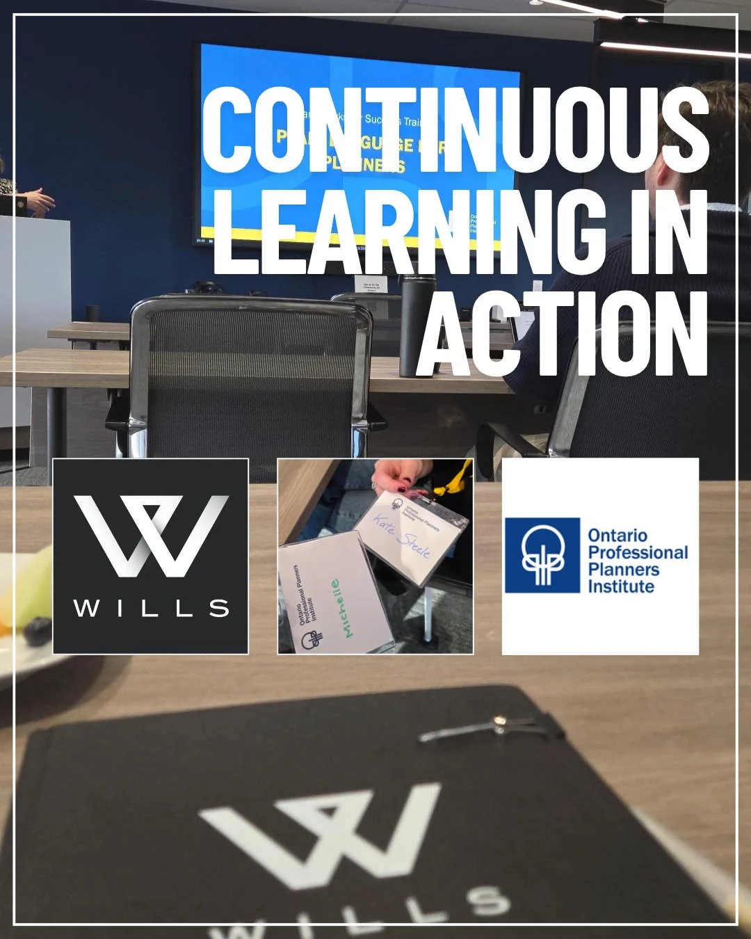 Professional Growth in Action!

Today, some of our Land Use Planning team is attending a one-day workshop at OPPI Headquarters, learning valuable skills and strengthening their expertise.

At Wills, we&rsquo;re proud to invest in ongoing professional