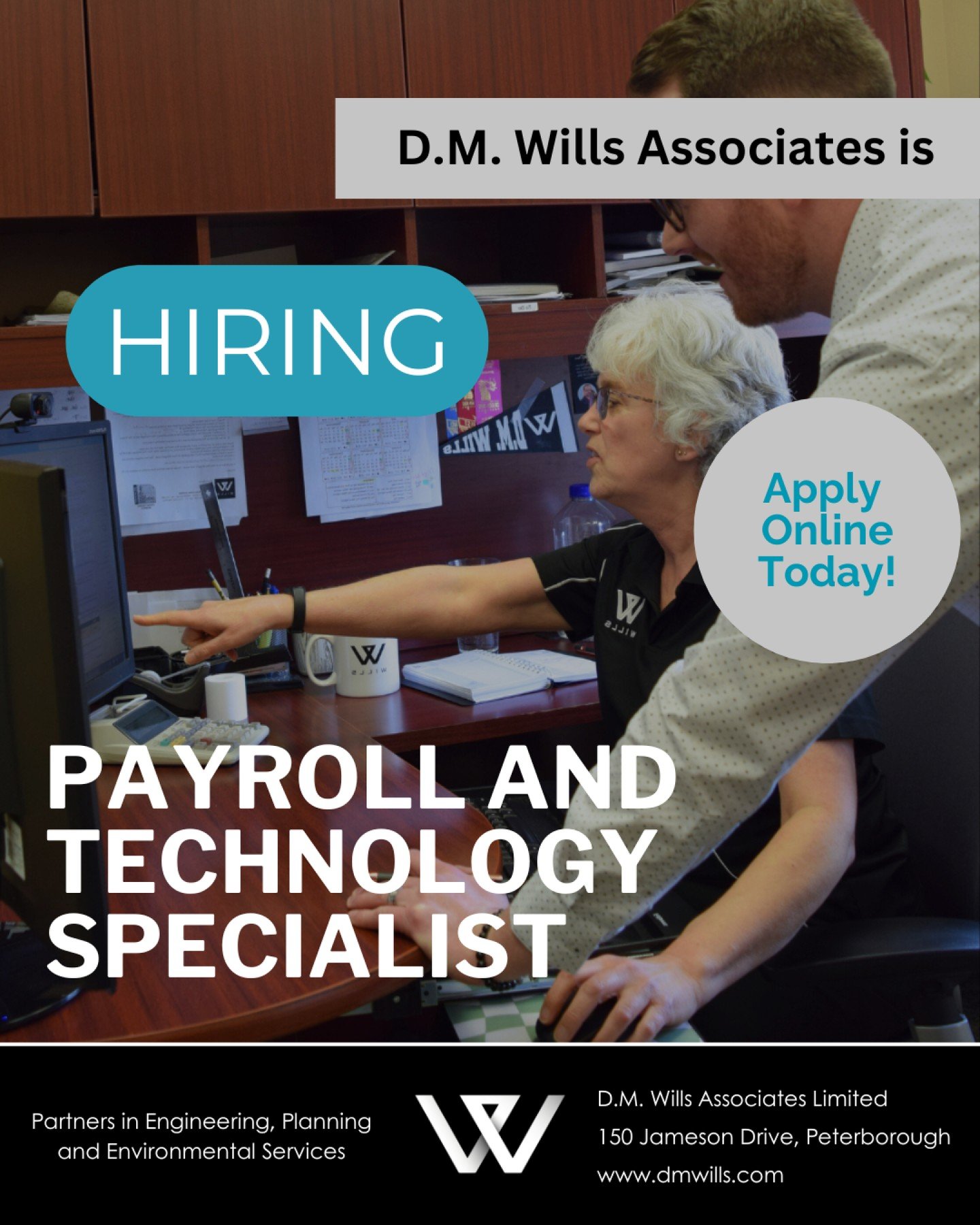Take your payroll expertise to the next level with D.M. Wills Associates Limited. We&rsquo;re seeking a Payroll &amp; Technology Specialist to lead end-to-end payroll operations while helping keep our workplace systems, tech, and facilities running s
