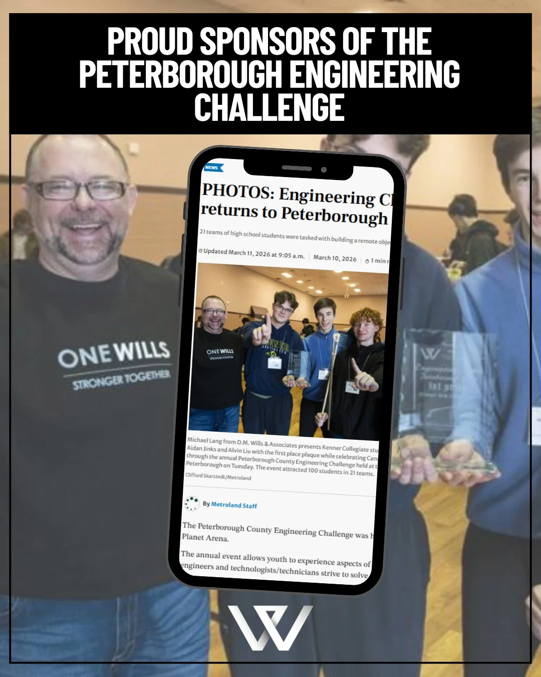 We were once again proud to sponsor the Peterborough Engineering Challenge, held on March 10 at Healthy Planet Arena.

Hosted by IEEE, OACETT, and PEO, the event brought together 21 teams of students from local schools to take part in a hands-on engi